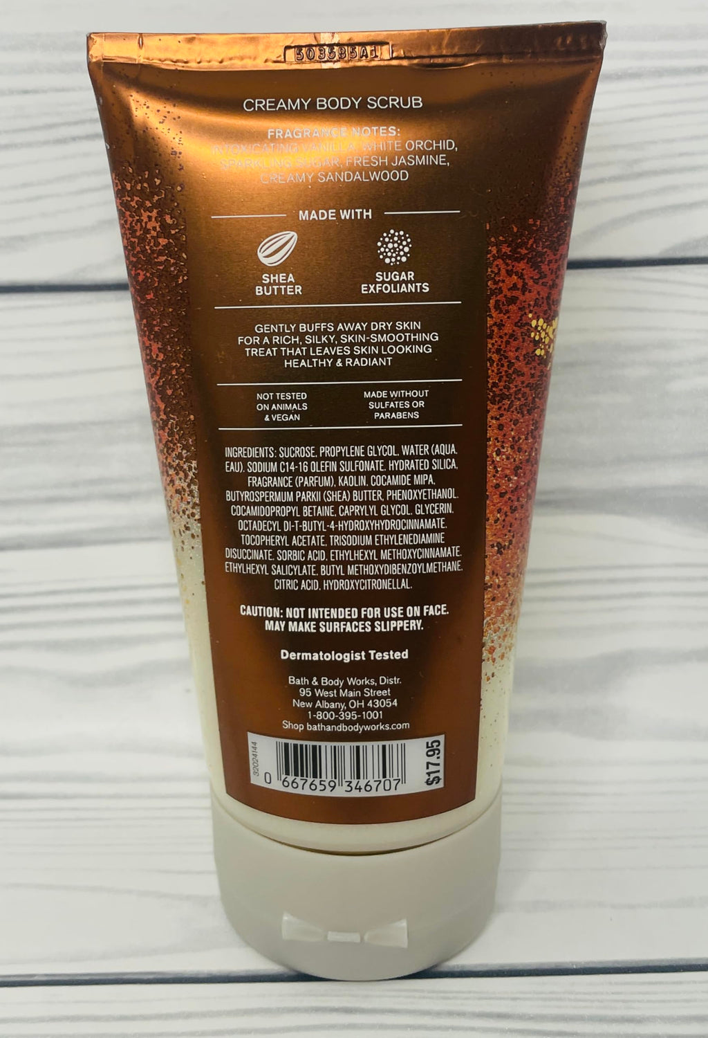 Bath & Body Works Warm Vanilla Sugar Creamy Body Scrub 8 Oz