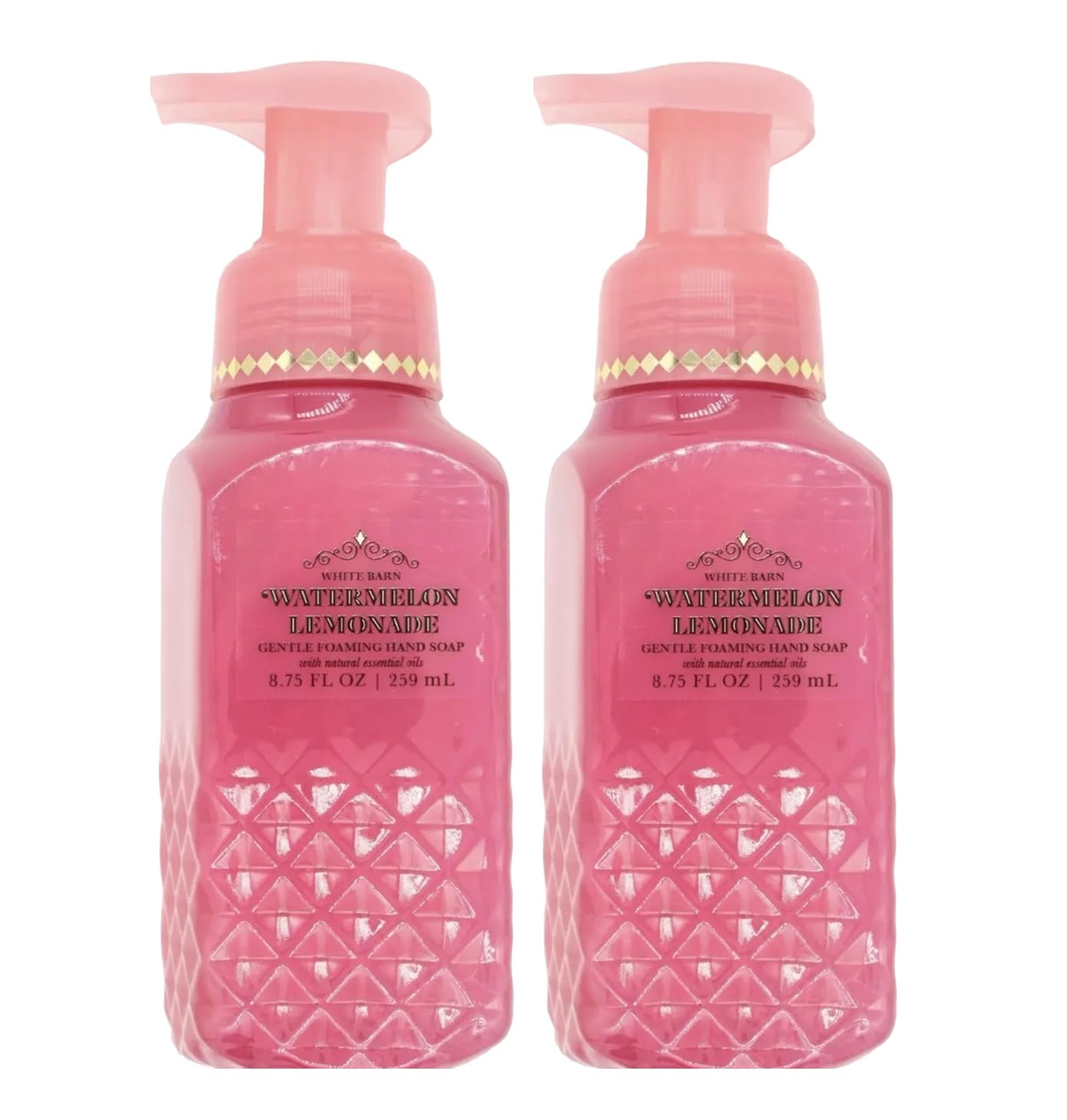 Bath & Body Works Watermelon Lemonade Gentle Foaming Hand Soap 8.75 oz - 2 Pack