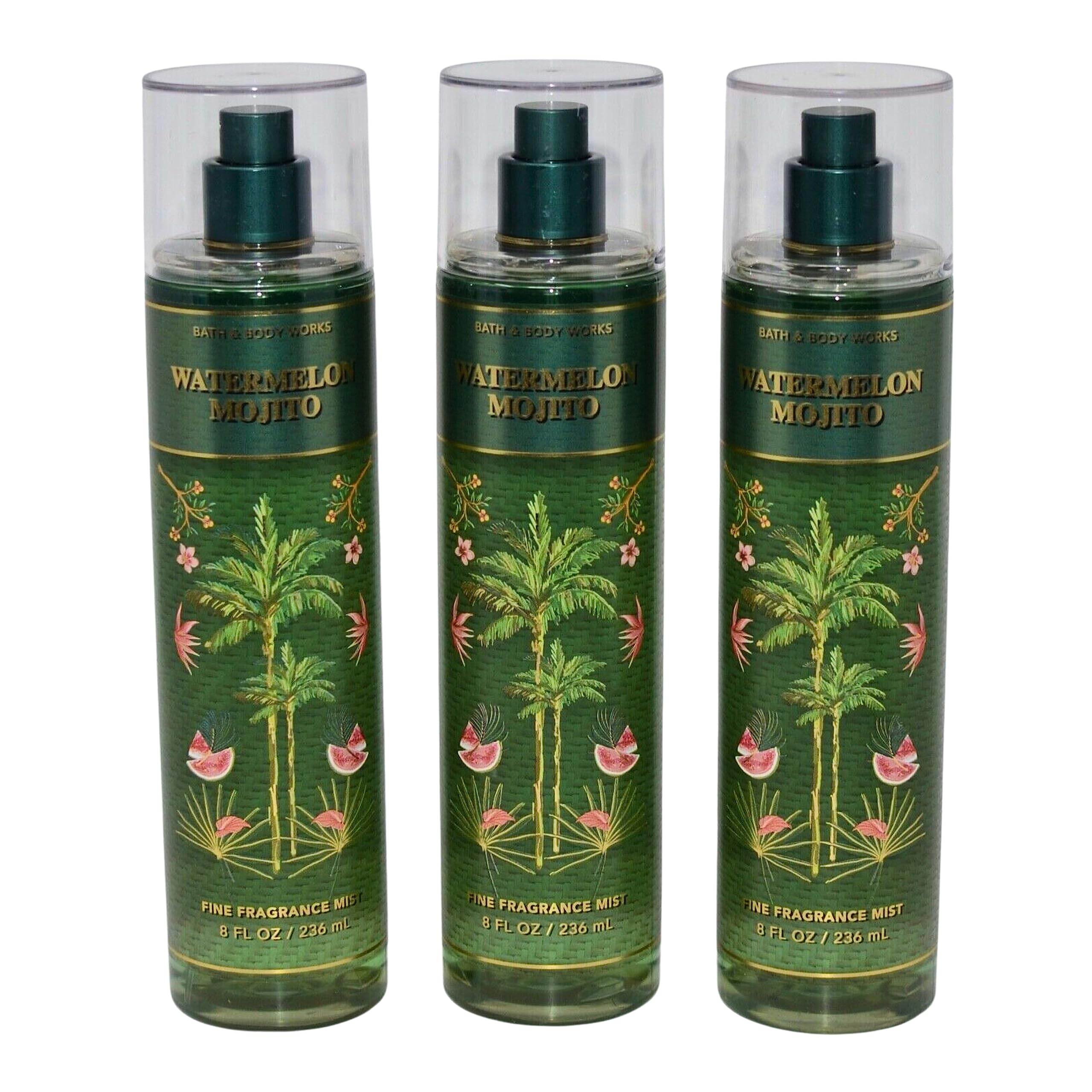 Bath & Body Works Fragrance Mist 3-Pack 8oz Each – Watermelon Mojito