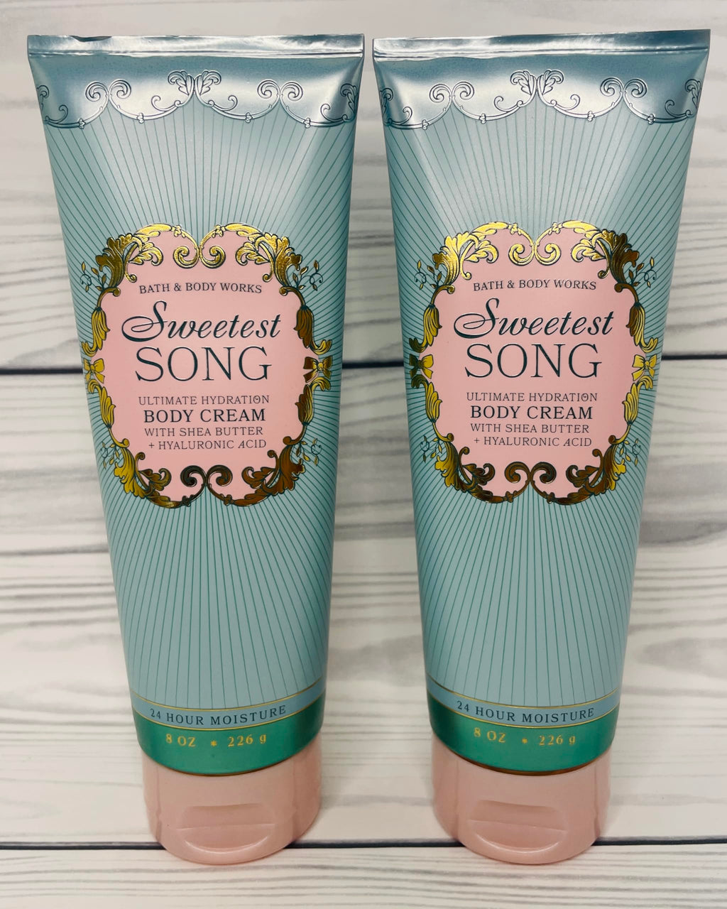 Bath & Body Works Women's Sweetest Song Ultimate Hydration Body Cream 2-Pack – 8 oz