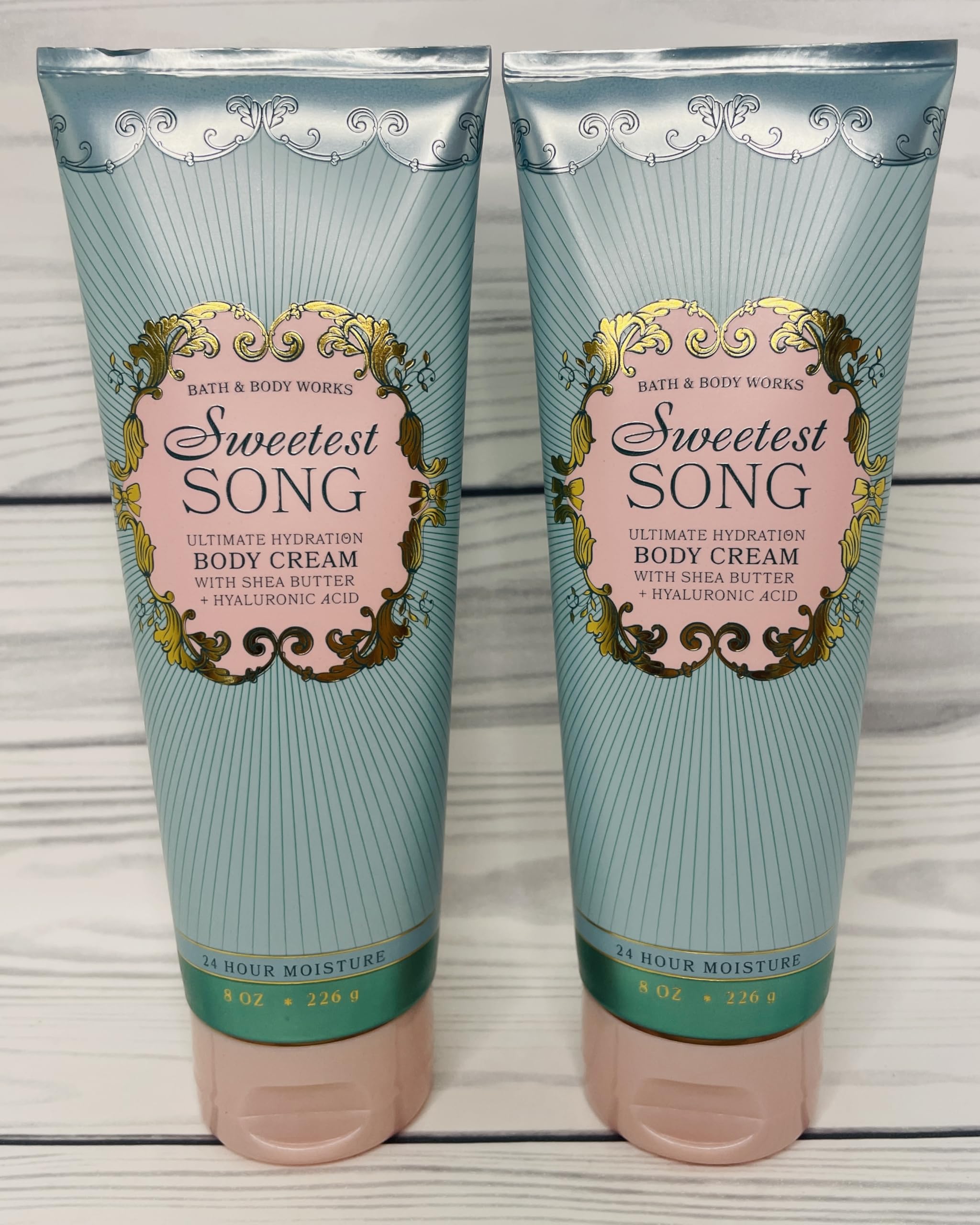 Bath & Body Works Women's Sweetest Song Ultimate Hydration Body Cream 2-Pack – 8 oz