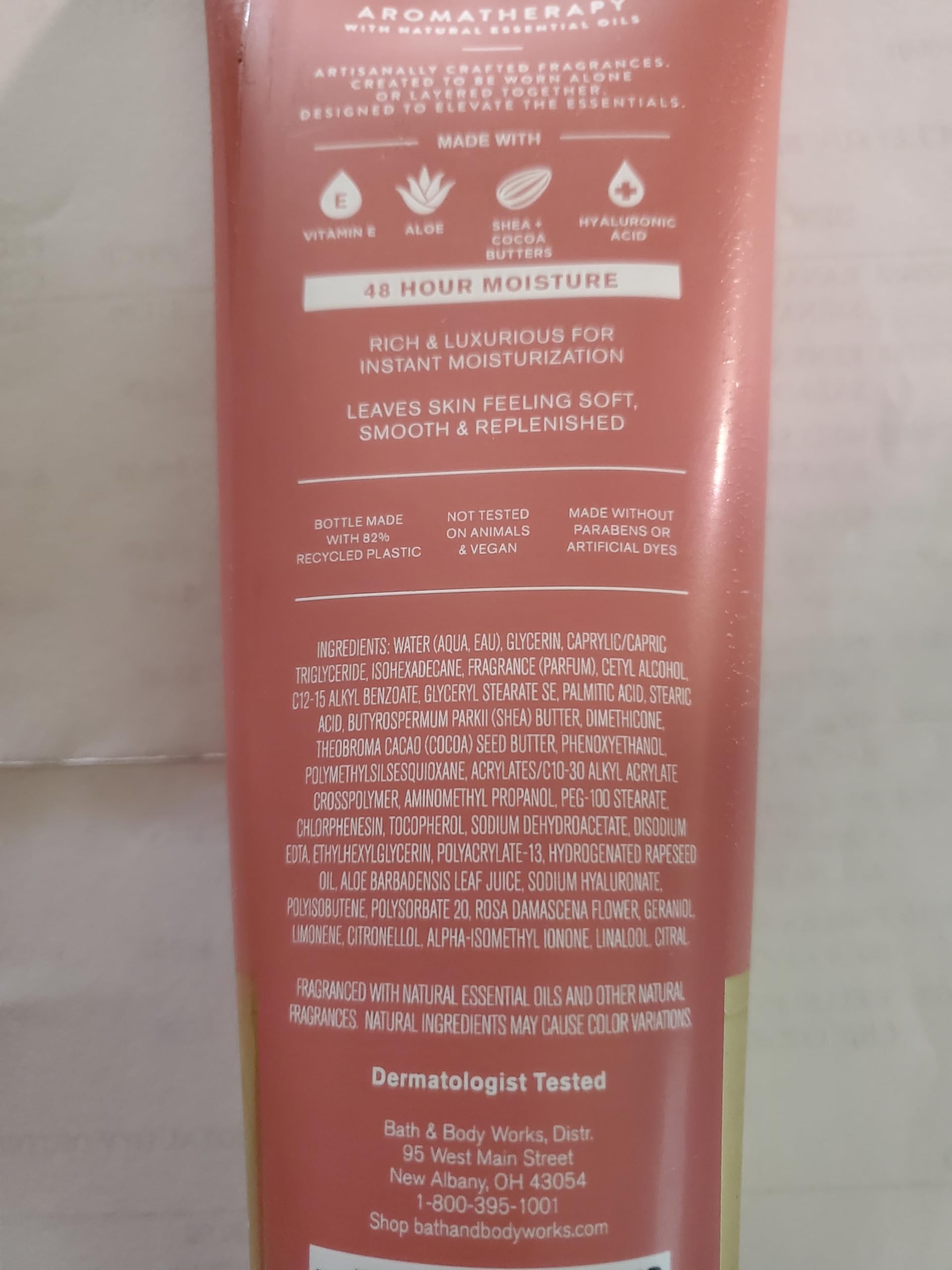 Bath & Body Works Aromatherapy Heirloom Rose Ultimate Hydration Body Cream Pack of 2 (8 oz each)