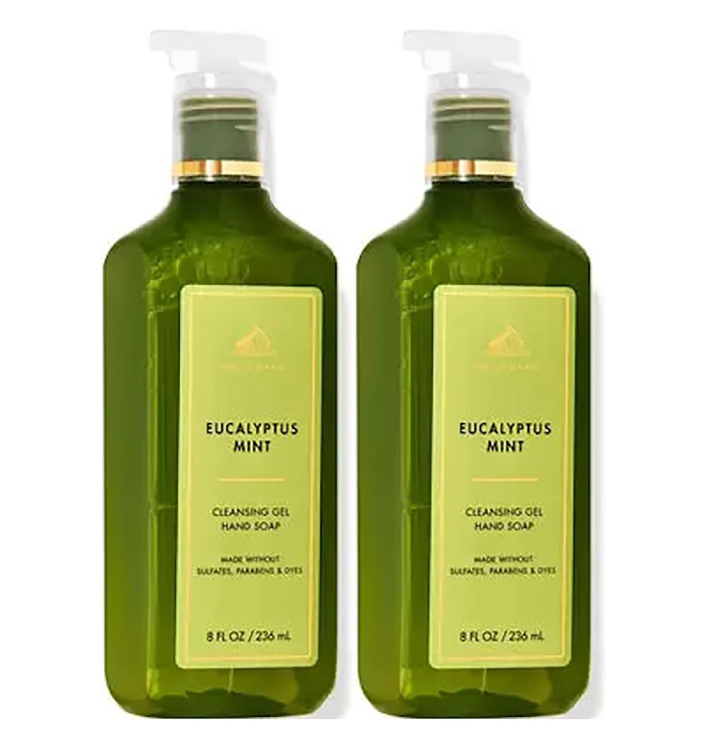 Bath & Body Works Cleansing Gel Hand Soap 8oz 2-Pack – Eucalyptus Spearmint
