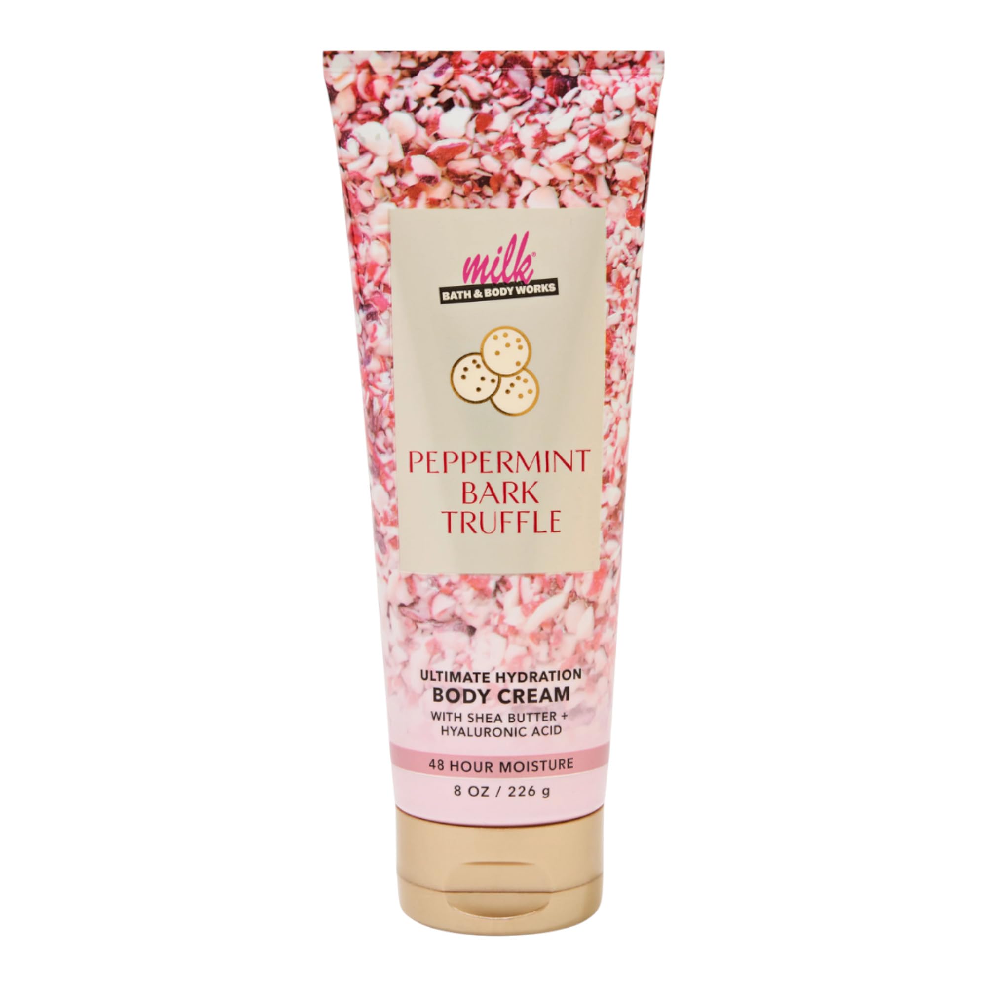 Bath & Body Works Ultimate Hydration Body Cream Gift Set for Women – 8 oz Peppermint Bark Truffle