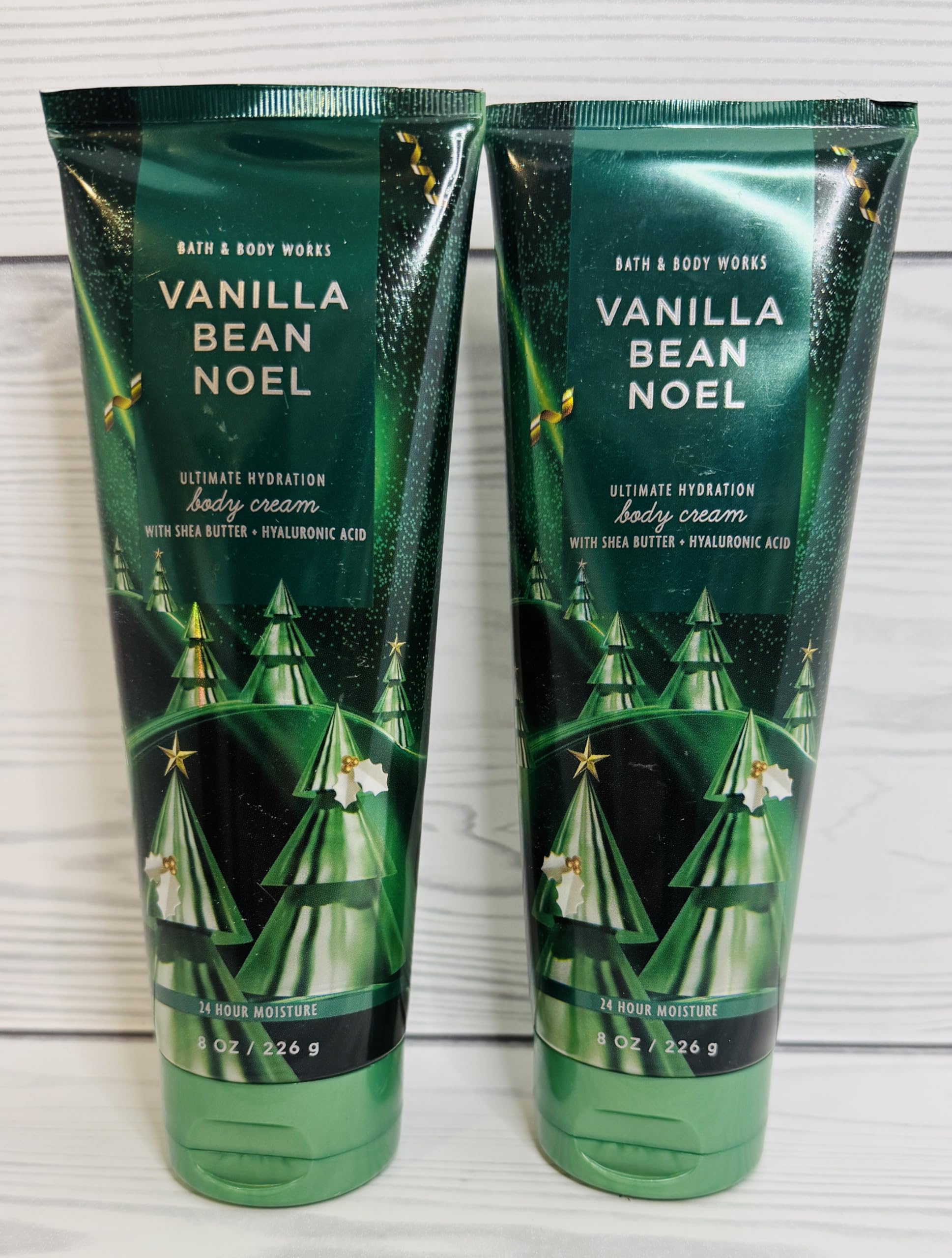 Bath & Body Works Women's Vanilla Bean Noel Ultimate Hydration Body Cream 8 oz — 2-Pack