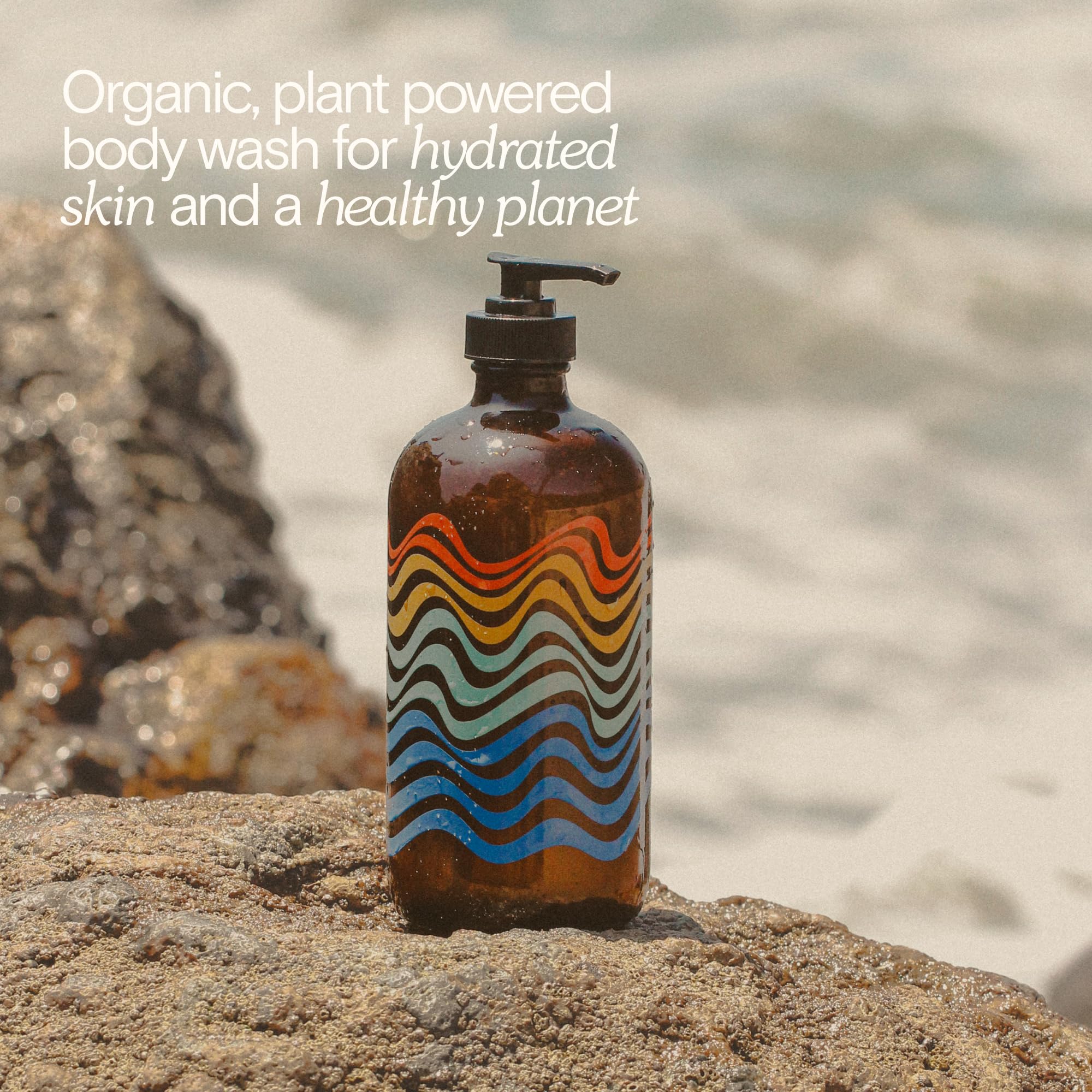 Bathing Culture Organic Mind + Body Wash – Break Water, Cathedral Grove, 16 oz, Vegan & Biodegradable