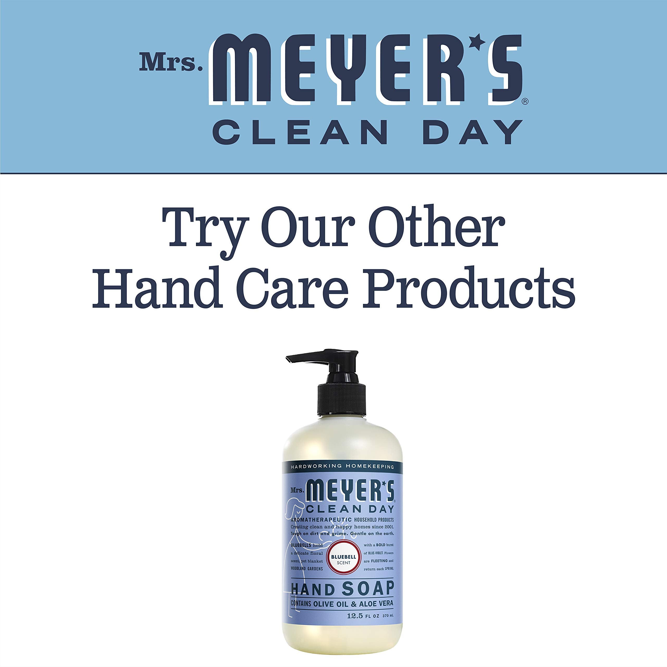 Mrs. Meyer's Clean Day Bluebell Liquid Hand Soap – 12.5 Fl Oz (Pack of 3)