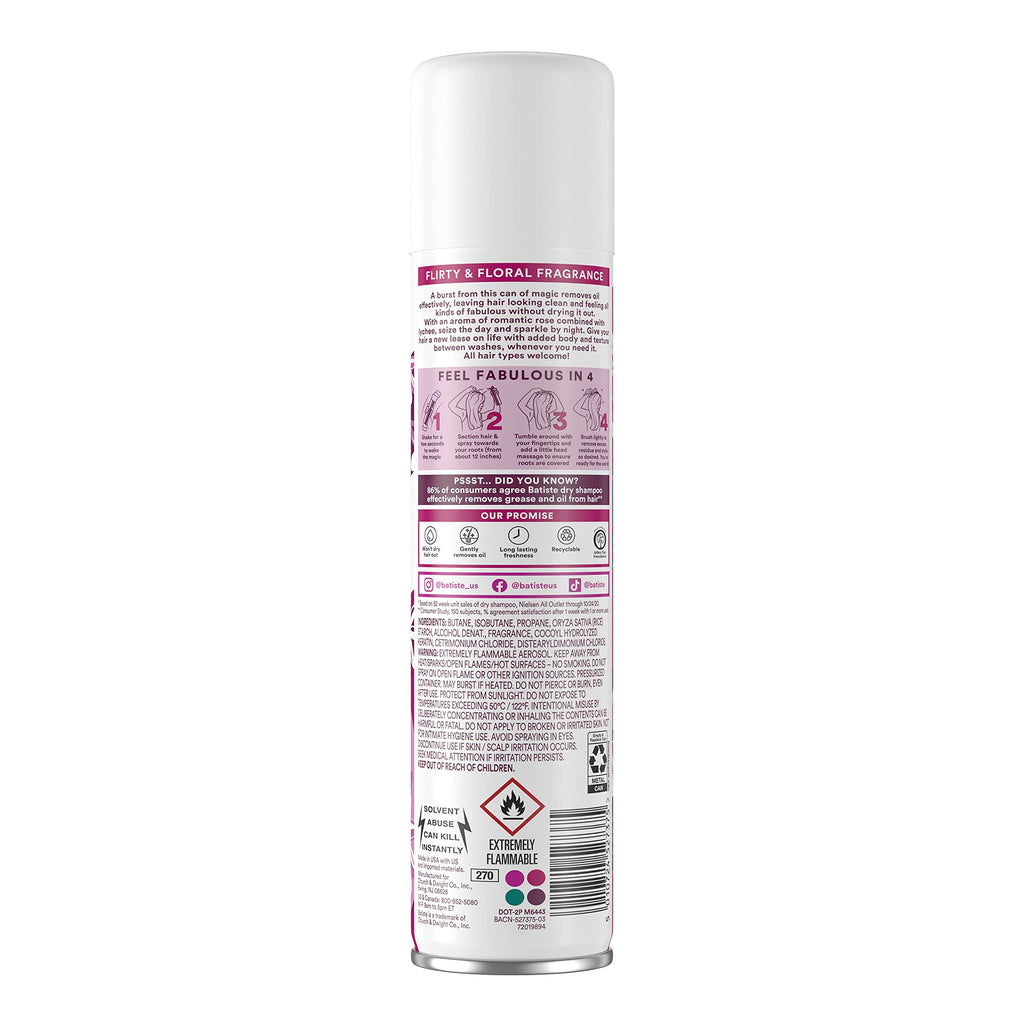Batiste Dry Shampoo Blush 6.73 oz (Pack of 4) – Refresh Between Washes