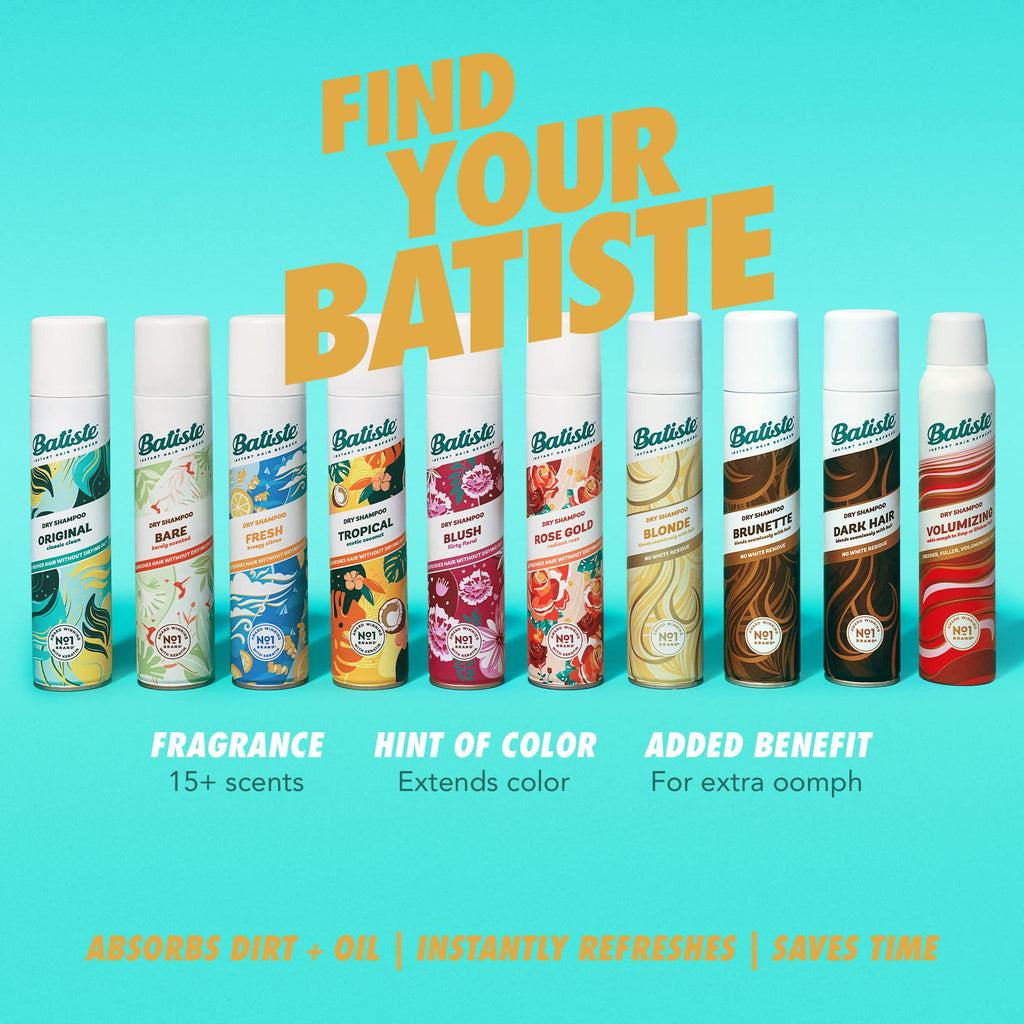 Batiste Dry Shampoo Blonde, 6.35oz | Brilliant Blonde Color-Tinted Refresh