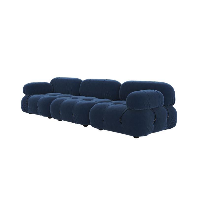 B&B Italia Camaleonda Style Sofa, Three Seater Sofa, Modular Sofa, Velvet