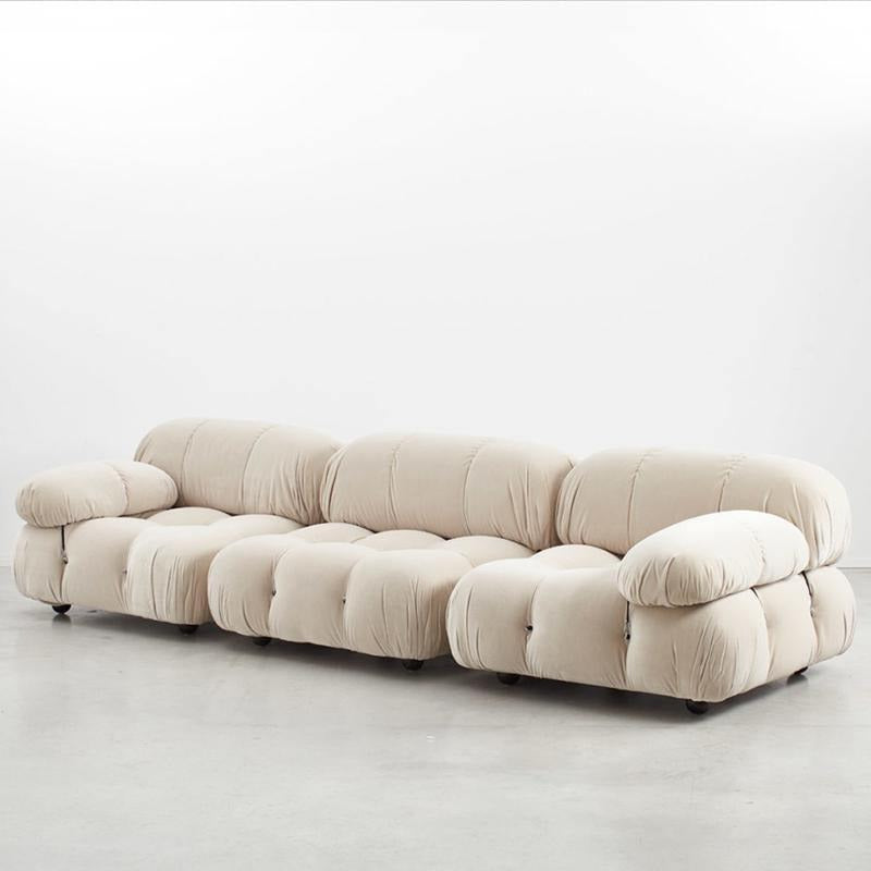 B&B Italia Camaleonda Style Sofa, Three Seater Sofa, Modular Sofa, Velvet