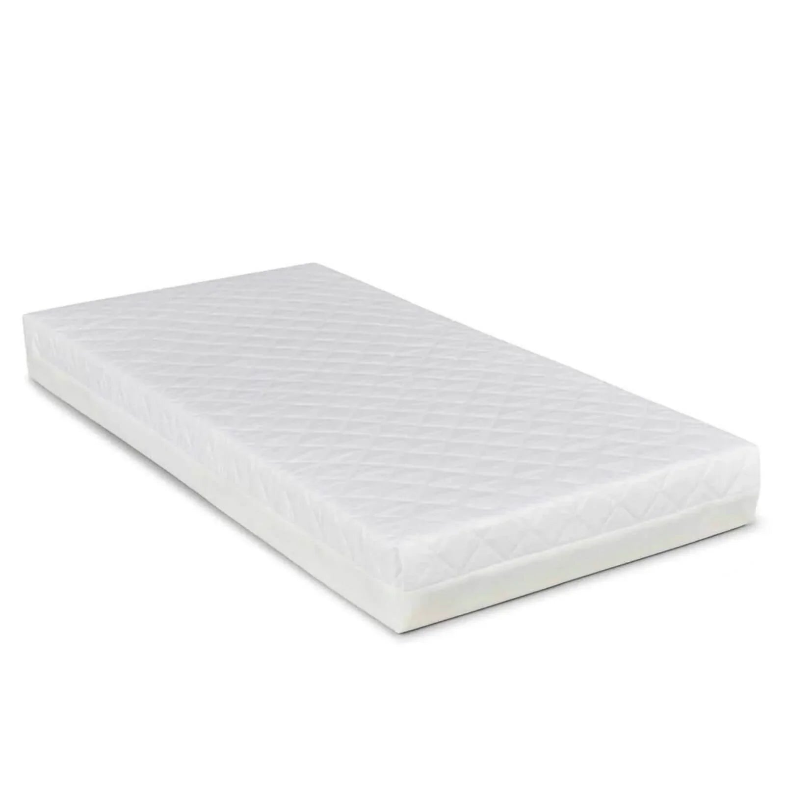 Ickle Bubba Coleby Space Saver Cot White - Premium Sprung Mattress