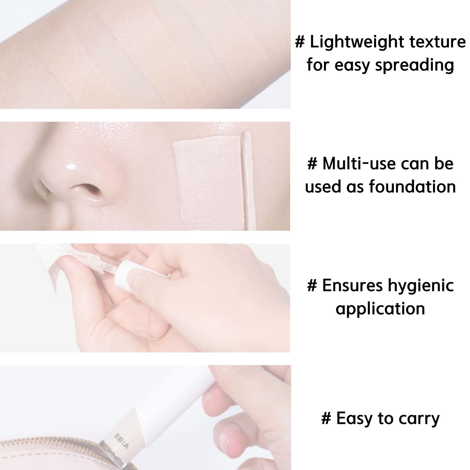 BBIA EAU Stay Concealer – All-Day Natural Coverage, Spatula Applicator, Vegan