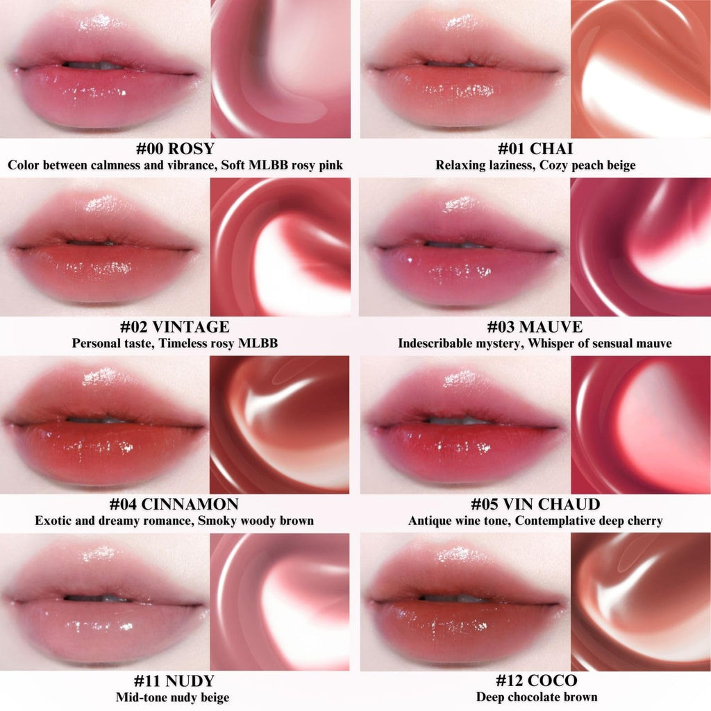 BBIA Glow Tint – Lip Plumping Glossy Lip Stain, Hydrating & Long-Lasting (01 CHAI)