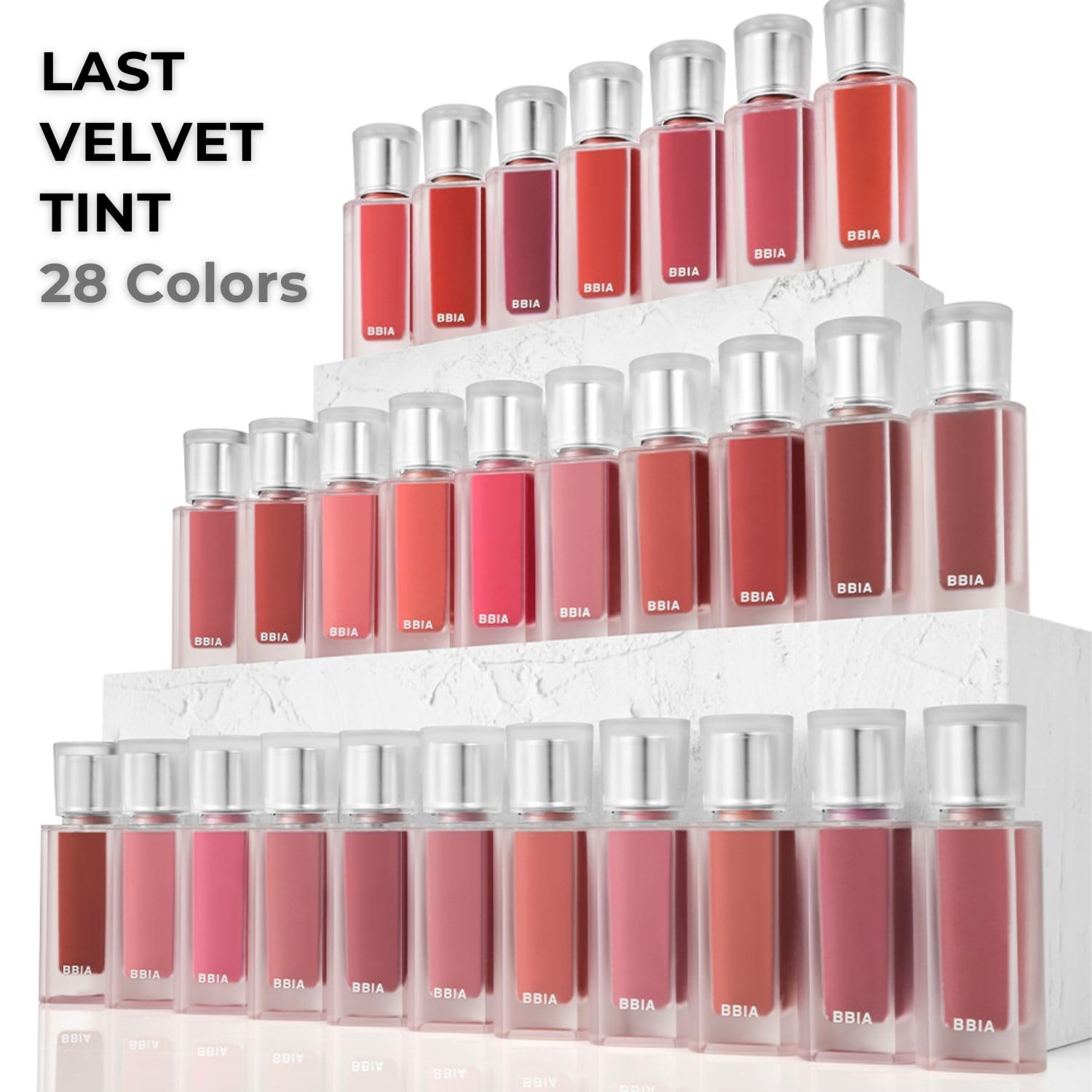 BBIA Last Velvet Tint NEW - Soft Creamy Matte Lip Stain, Velvet Finish & High-Pigment Color (V41 SUMMER BERRY, Pack of 1) Vegan Korean Lip Makeup