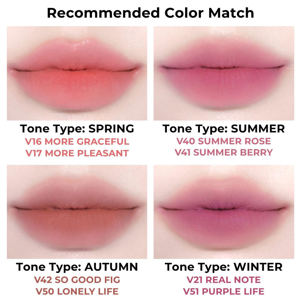 BBIA Last Velvet Tint NEW - Soft Creamy Matte Lip Stain, Velvet Finish & High-Pigment Color (V41 SUMMER BERRY, Pack of 1) Vegan Korean Lip Makeup