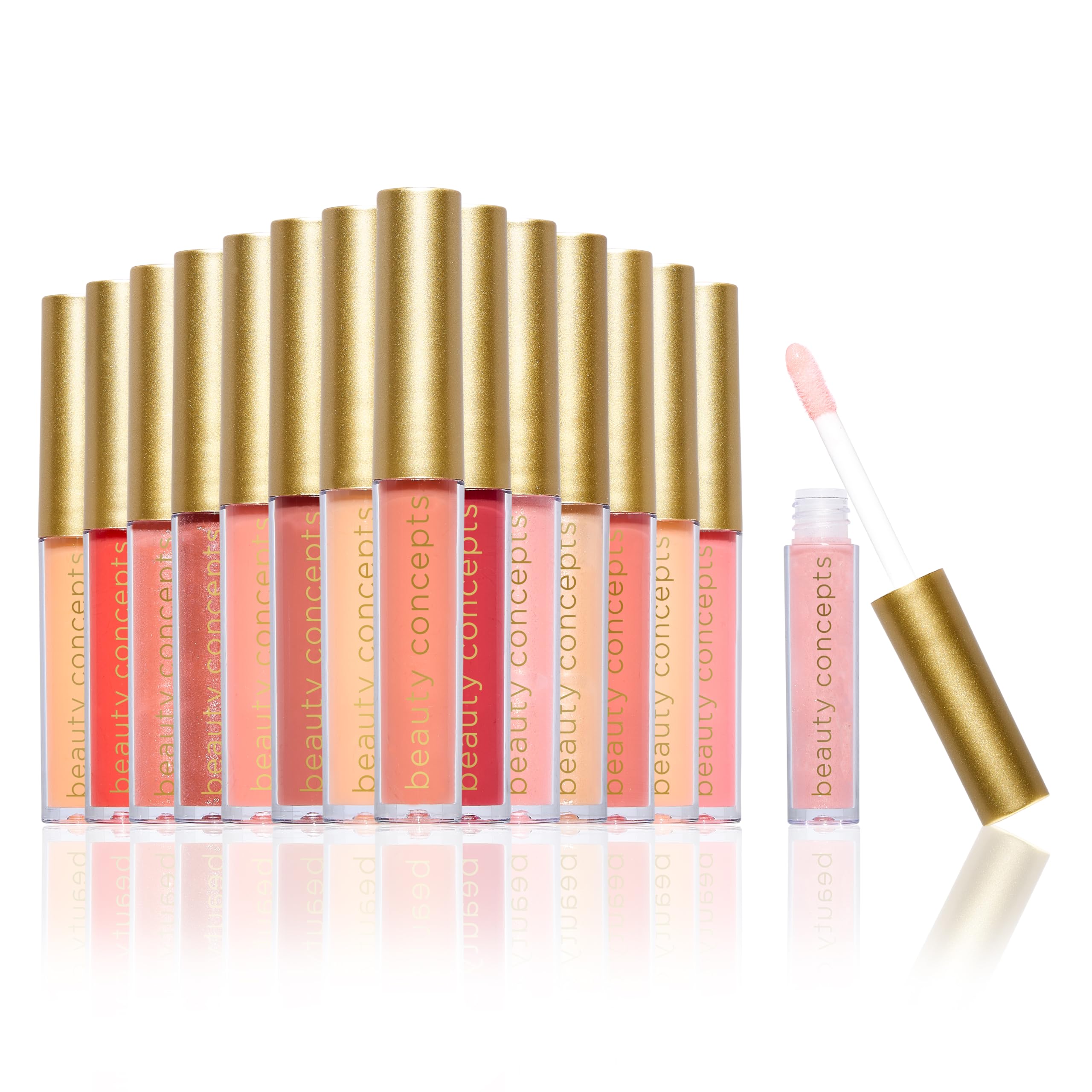 Beauty Concepts Lip Gloss Collection – 15-Piece Lip Gloss Set in Pink Ornaments | B.C BEAUTY CONCEPTS