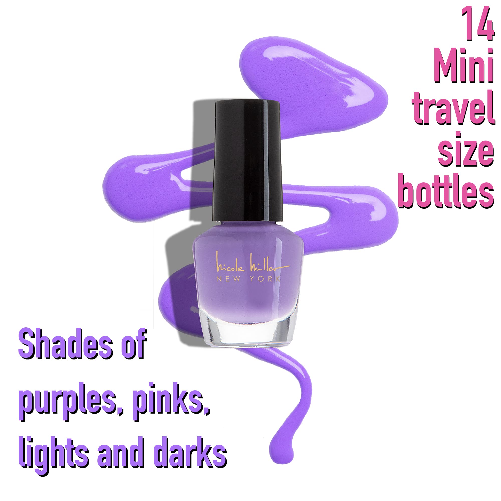 B.C BEAUTY CONCEPTS Nicole Miller Nail Polish Set — 14 Mini Colors