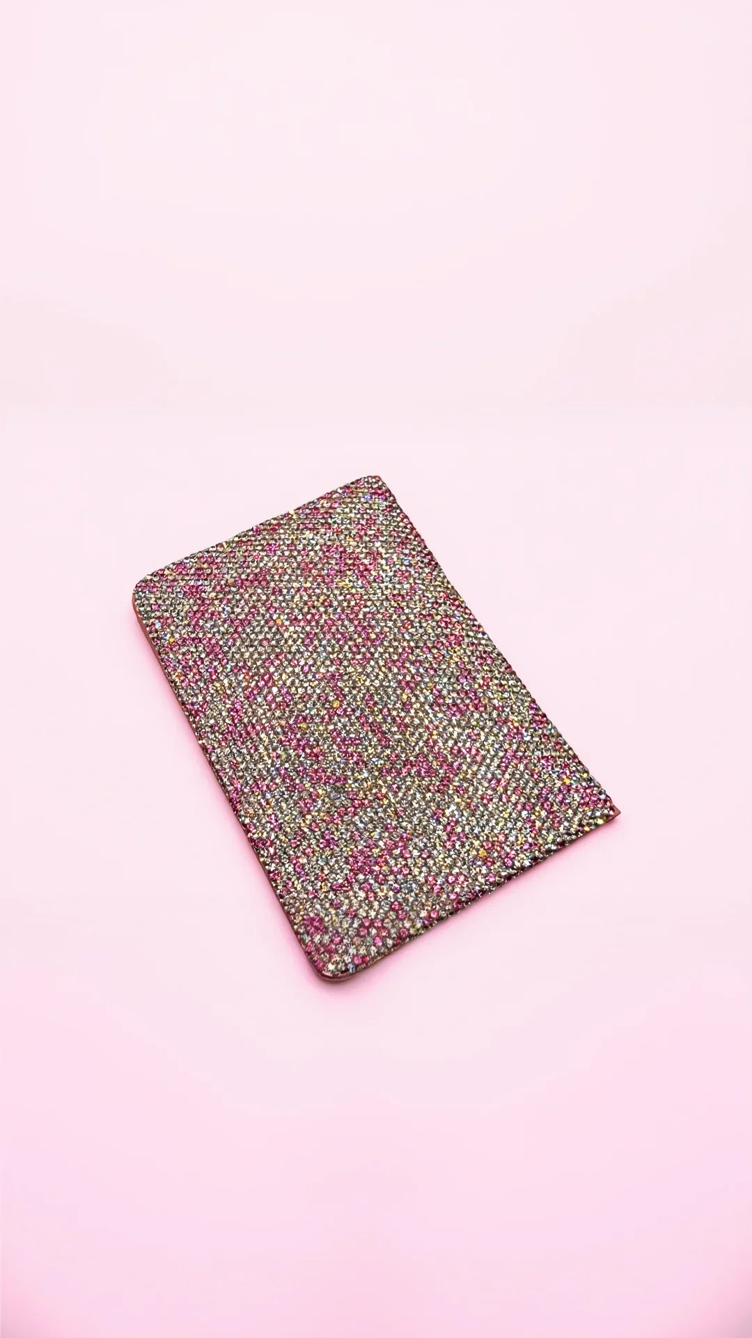 Luxe Crystal Travel Passport Holder Wallet
