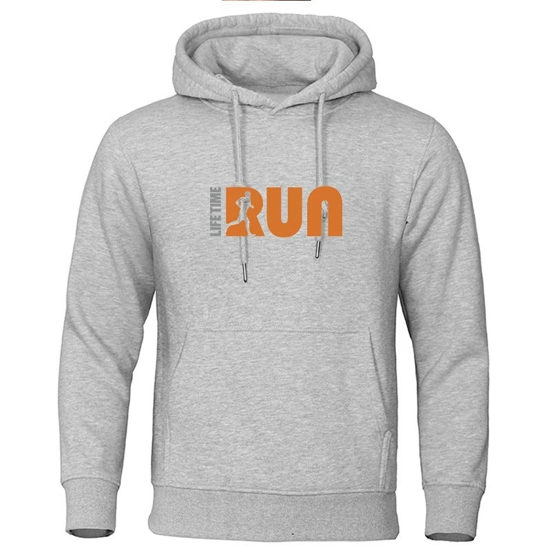 Street Fashion Printing Loose-fitting Hoodie Men