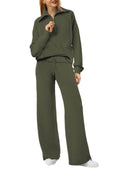 Europe And America Foreign Trade Autumn And Winter Fashion Casual Sport Two-piece Set For Women