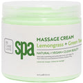 BCL SPA Massage Cream with Lemongrass + Green Tea – Hydrating Body Lotion, 16 oz