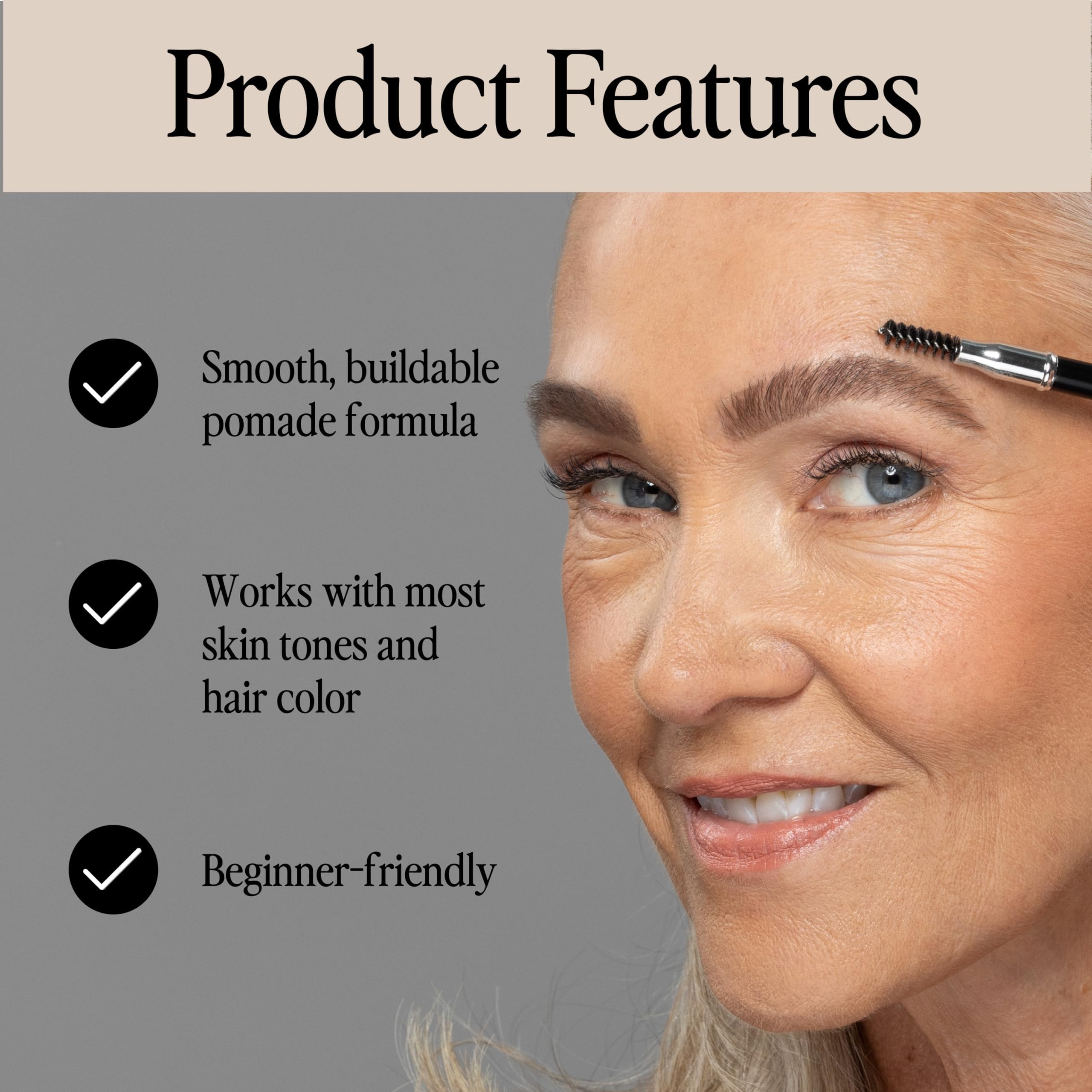 bdb Universal Eyebrow Pencil — Precision Tip & Spoolie, Waterproof, 2-Pack | Billion Dollar Brows
