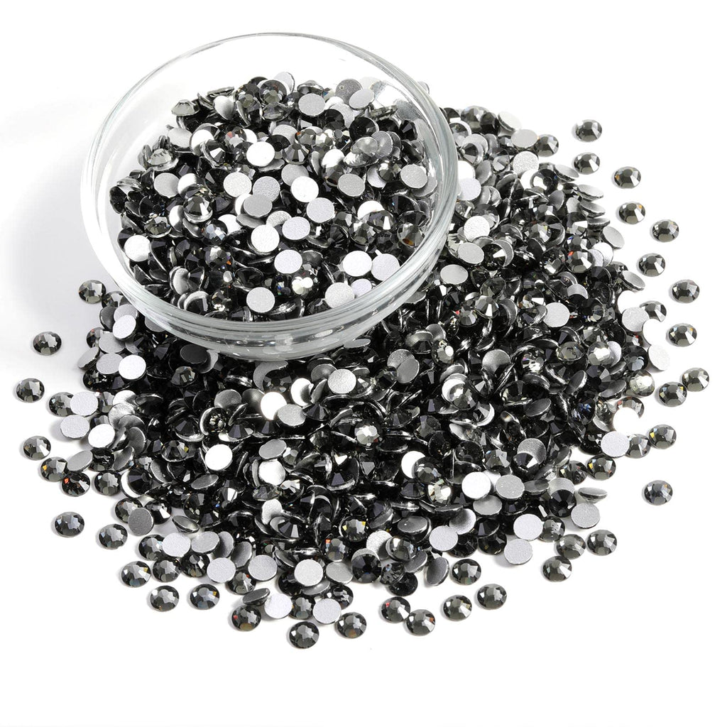 Beadsland Flatback Rhinestones Bulk – 14,400 Gray SS10 2.7-2.9mm for Nails & DIY