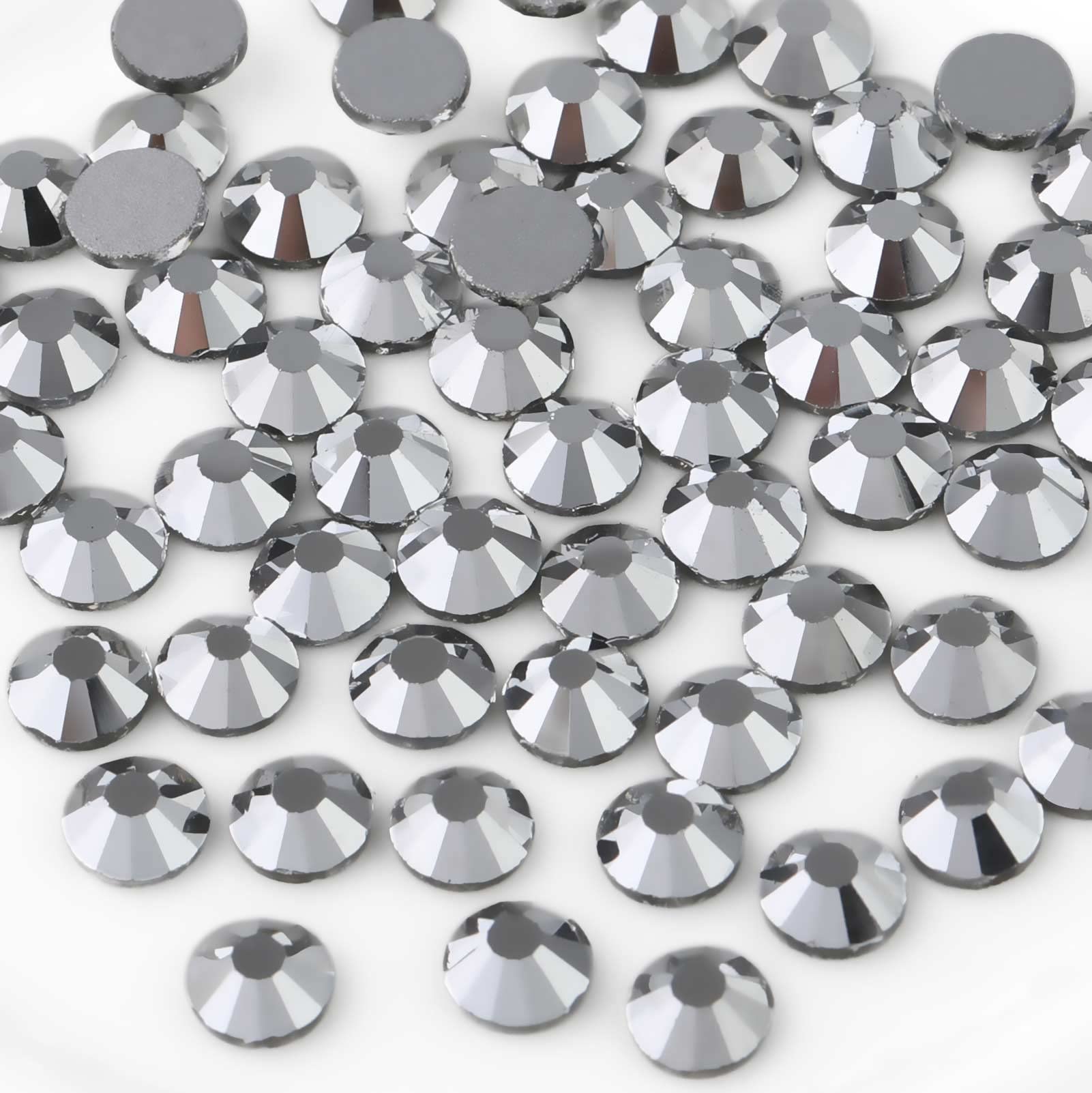Beadsland 2880pcs Flat Back Rhinestones SS20 4.6-4.8mm – Silver Hematite for Nails & Crafts