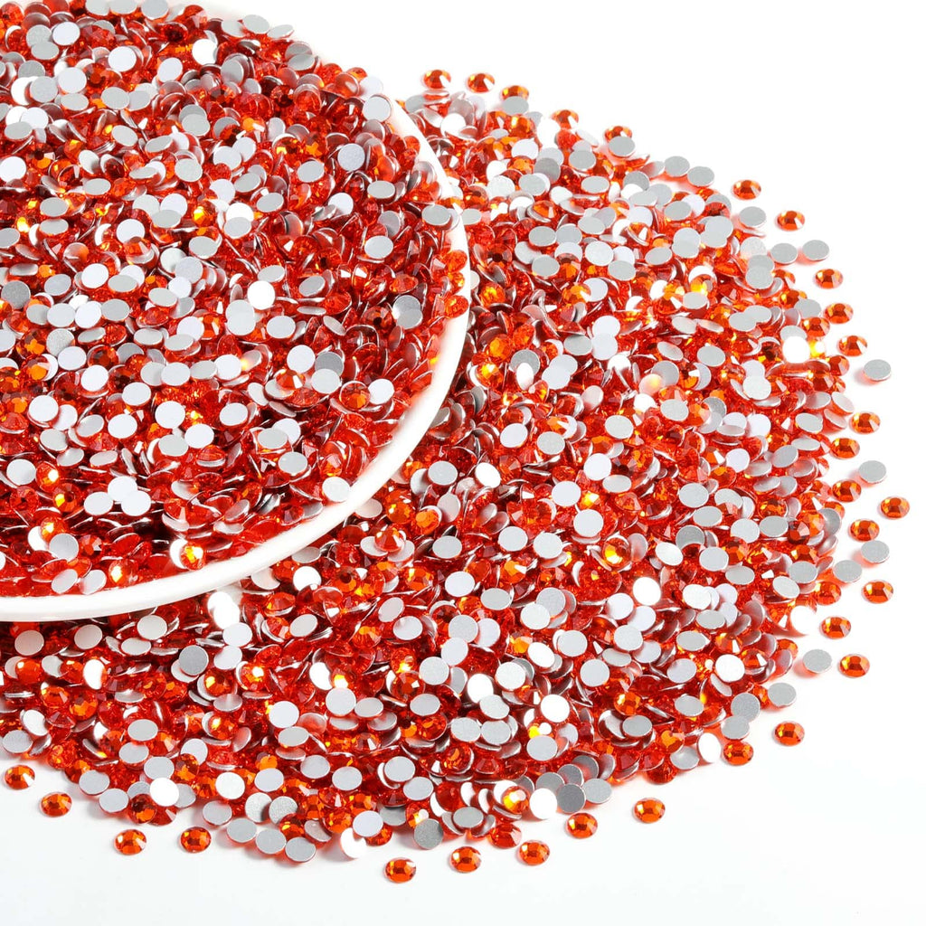 Beadsland Orange SS8 Flatback Rhinestones Bulk – 14,400pcs for Nails & Crafts
