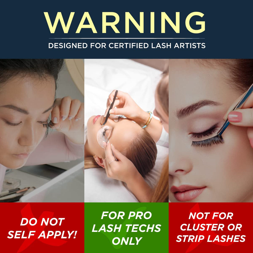 Beau Lashes Sensitive Eyelash Extension Glue — Low Humidity, Fast Drying, 6 Weeks Retention for Professionals