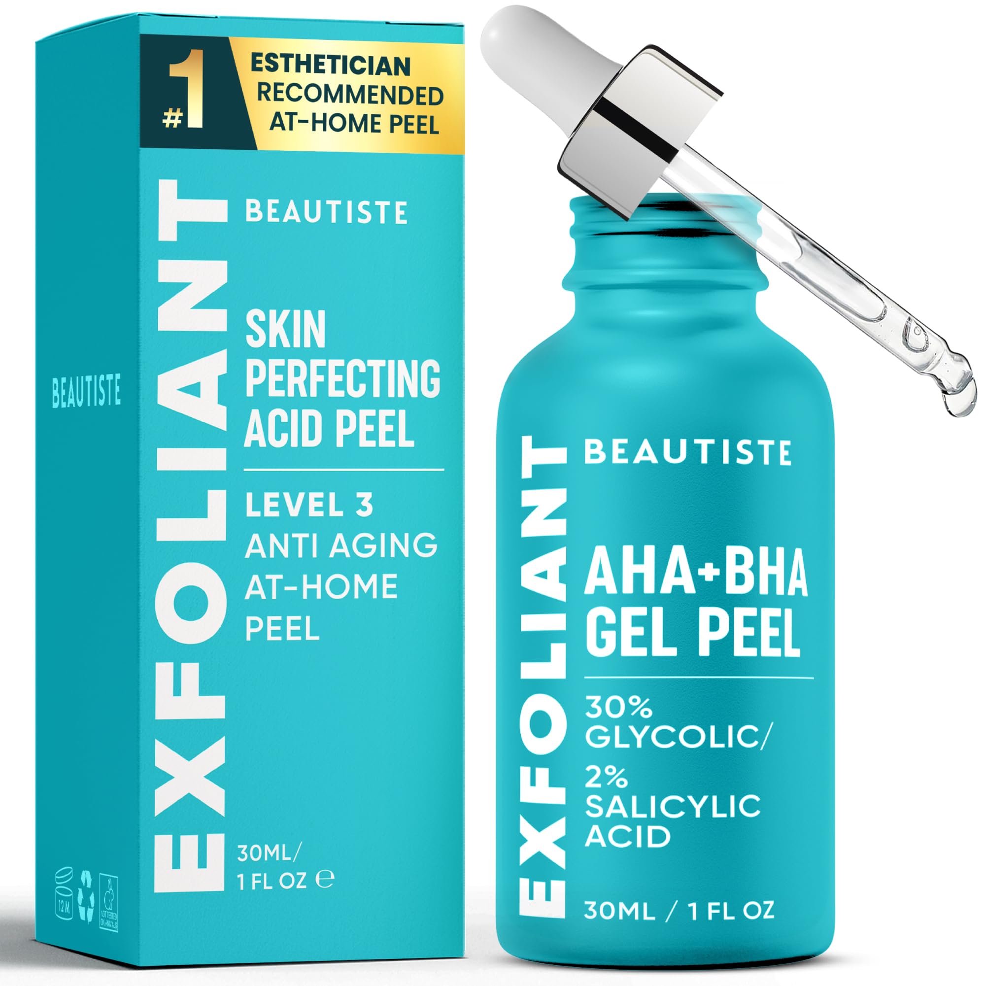 Beautiste 30 Day Miracle AHA 30% + BHA 2% Peel – Pore Refining Exfoliant