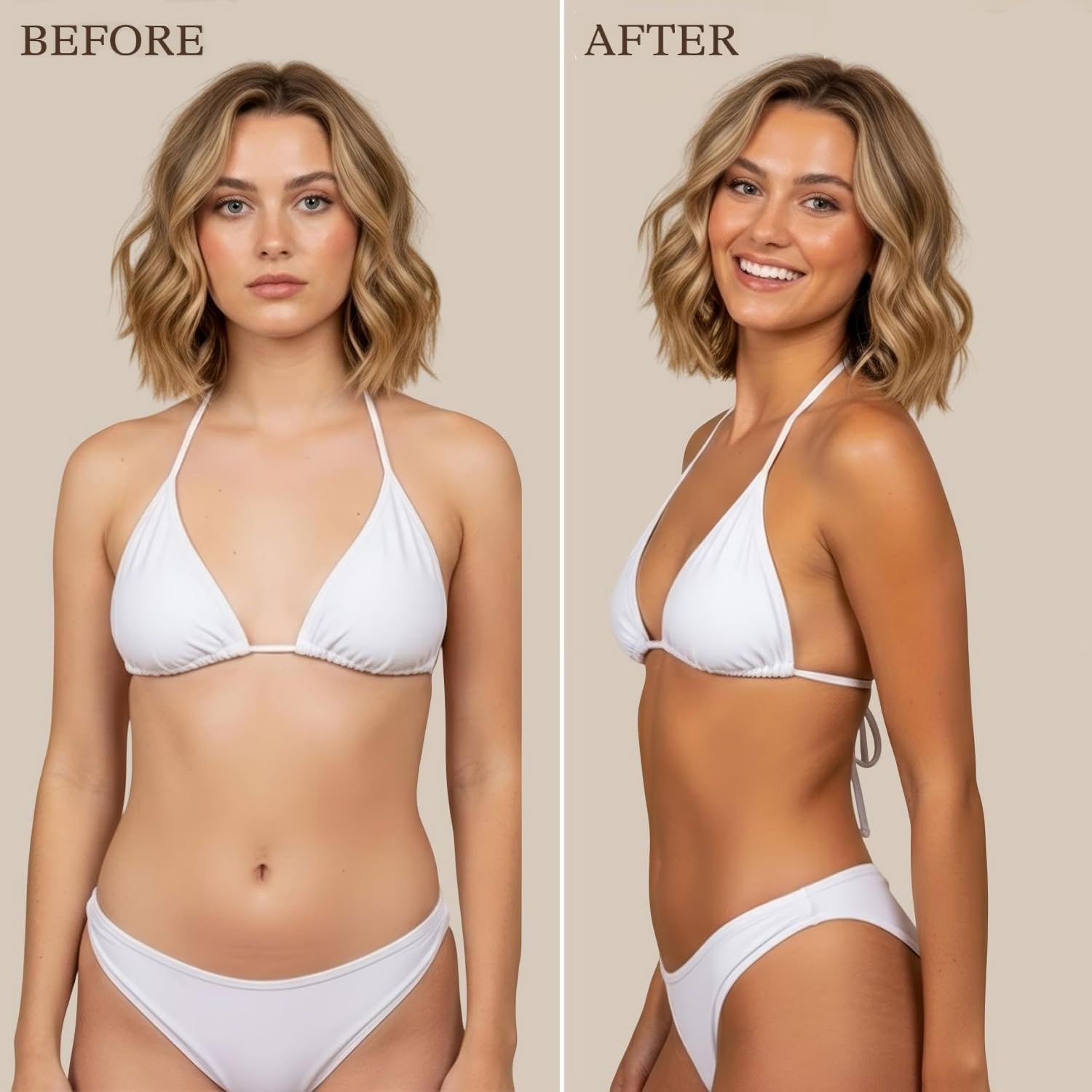 Beauty by Earth Self Tanner – USA Made, Natural Glow, Medium to Dark, Streak-Free