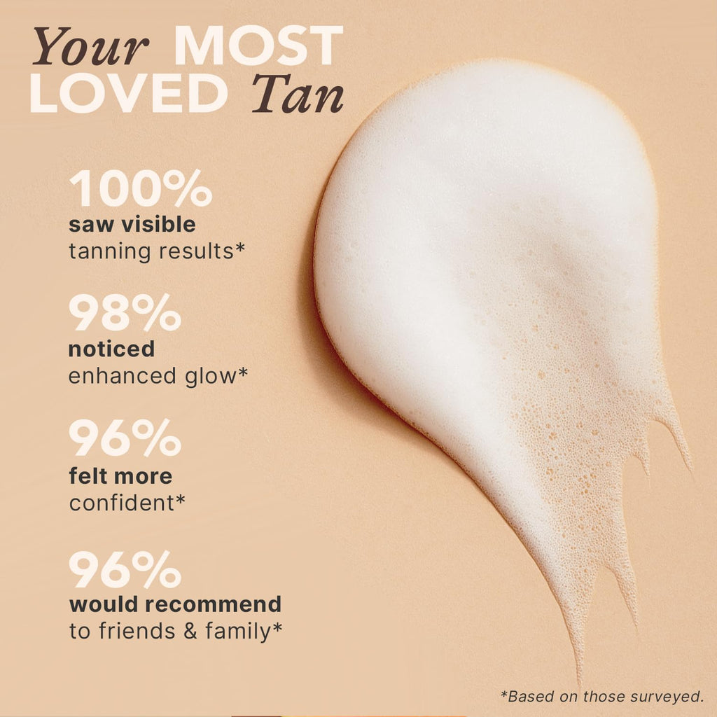 Beauty by Earth Self Tanner Mousse – Extra Dark, Streak-Free, USA Made