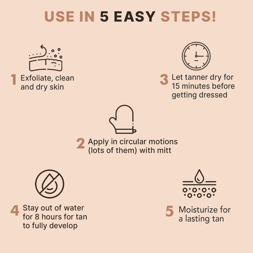 Beauty by Earth Self Tanner Mousse – USA Made, Natural & Organic, Streak-Free Tan