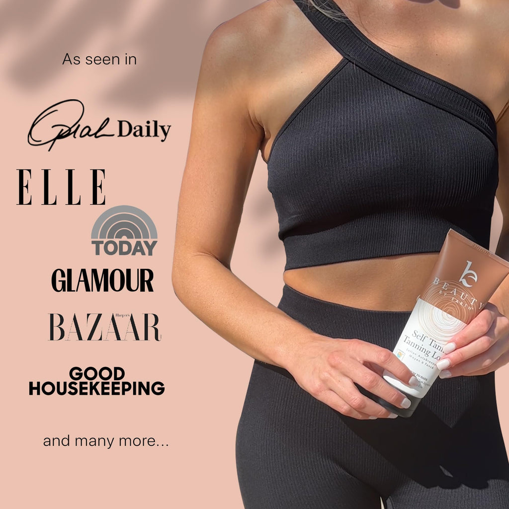 Beauty by Earth Self Tanner – USA Made, Natural Glow, Medium to Dark, Streak-Free