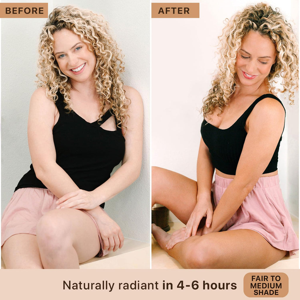 Beauty by Earth Self Tanner Spray – USA Made, Natural Ingredients, Quick-Dry Sunless Tan (Fair to Medium)
