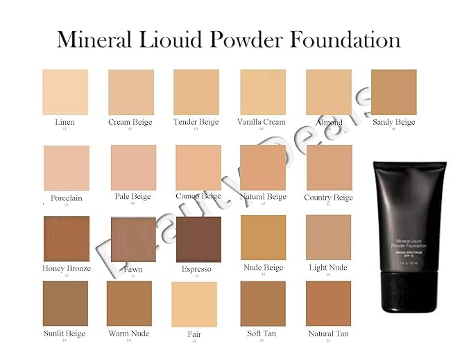 Beauty Deals Mineral Liquid Powder Foundation SPF 15 – Porcelain (2-Pack)