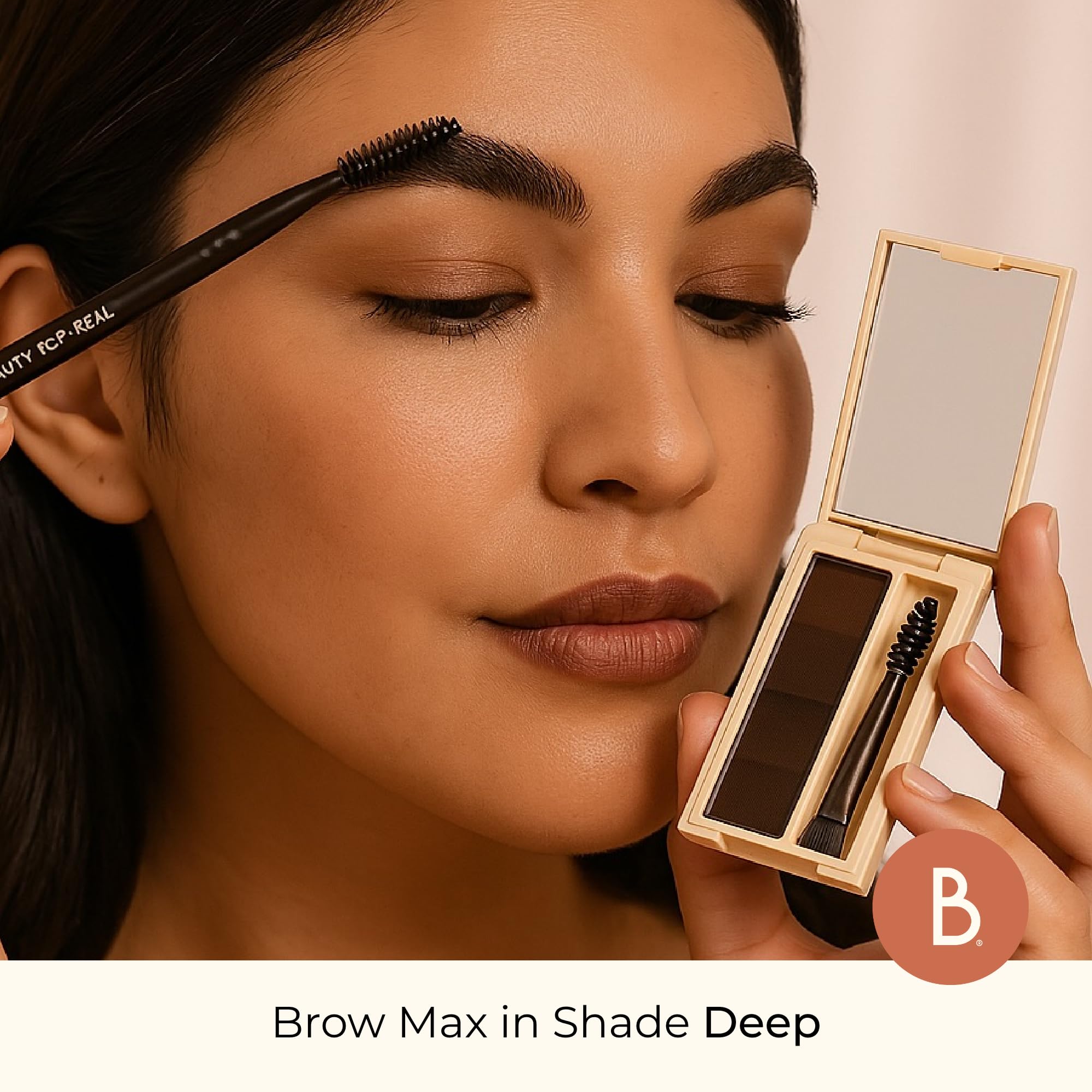 Beauty For Real Brow Max Ombre Brow Powder Light – Shape, Balance & Define Brows | Long-Wear, Vegan, Cruelty-Free & Paraben-Free