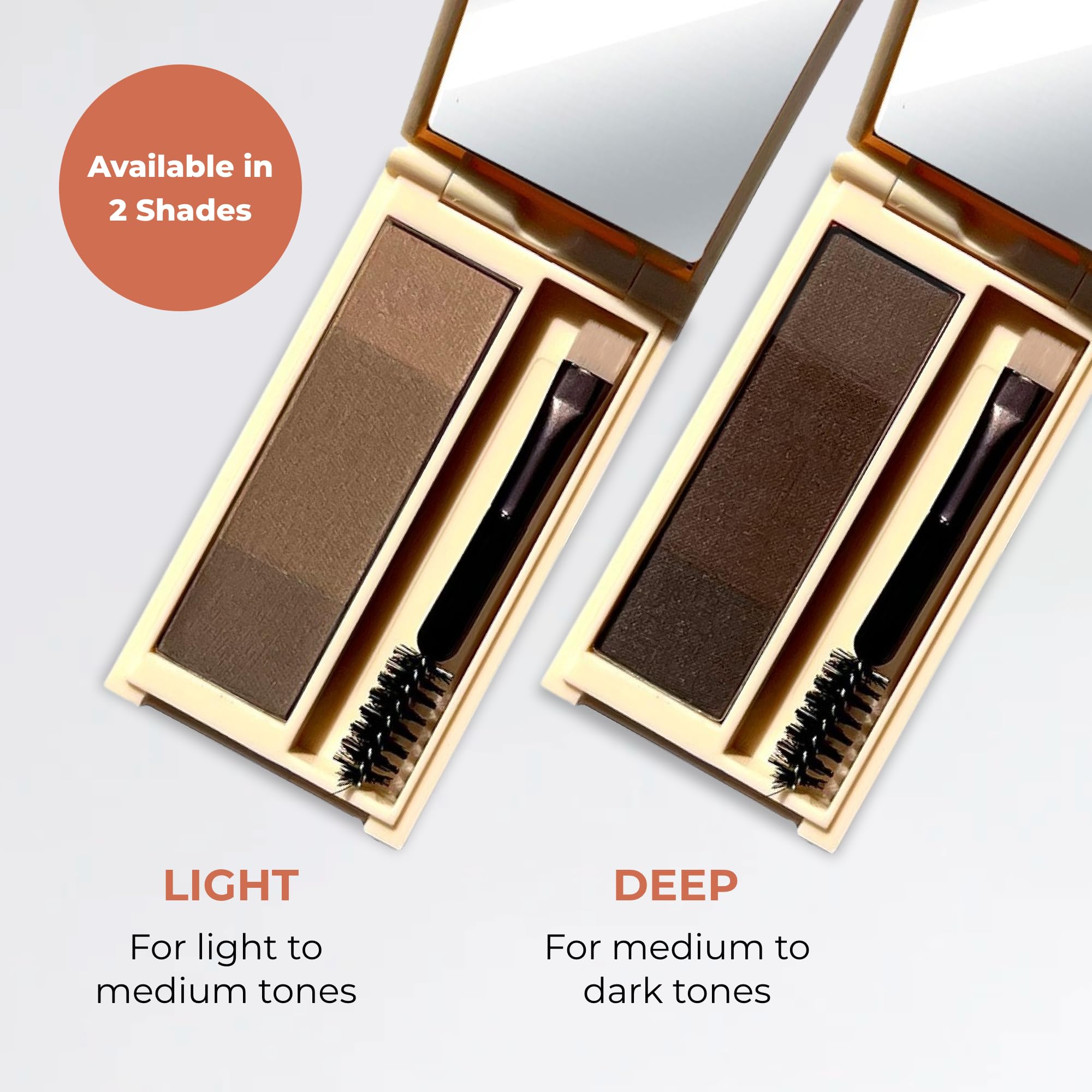 Beauty For Real Brow Max Ombre Brow Powder Light – Shape, Balance & Define Brows | Long-Wear, Vegan, Cruelty-Free & Paraben-Free