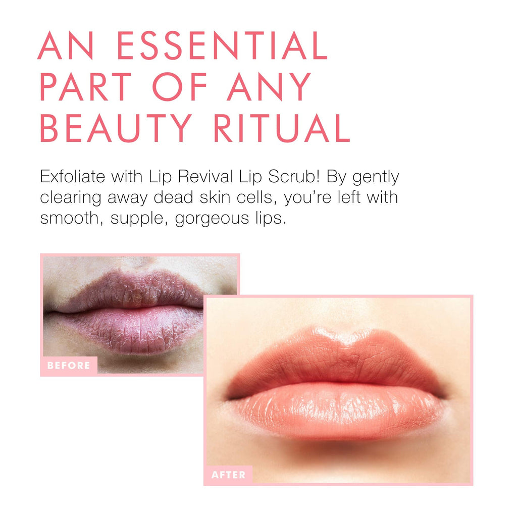 Beauty For Real Lip Revival Orange Spice – Exfoliating Sugar Lip Scrub, Organic & Vegan, 0.15 oz