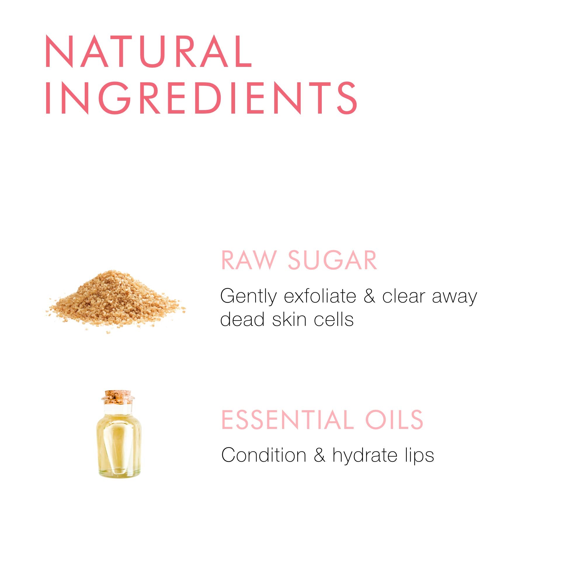Beauty For Real Lip Revival Orange Spice – Exfoliating Sugar Lip Scrub, Organic & Vegan, 0.15 oz