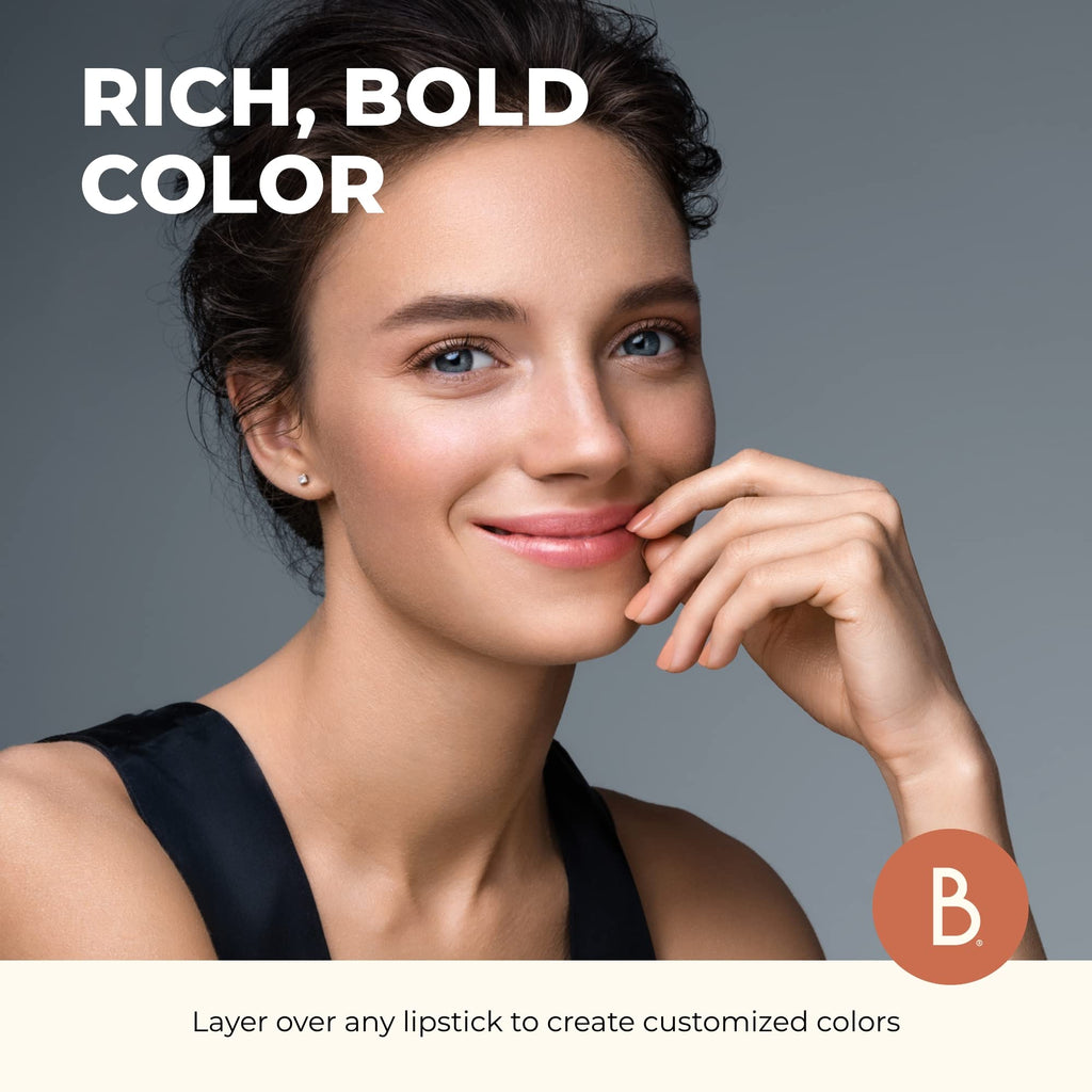Beauty For Real Nudist Lip Gloss + Shine – Beige Nude Pink, Non-Sticky Plumping Gloss 0.15 fl oz