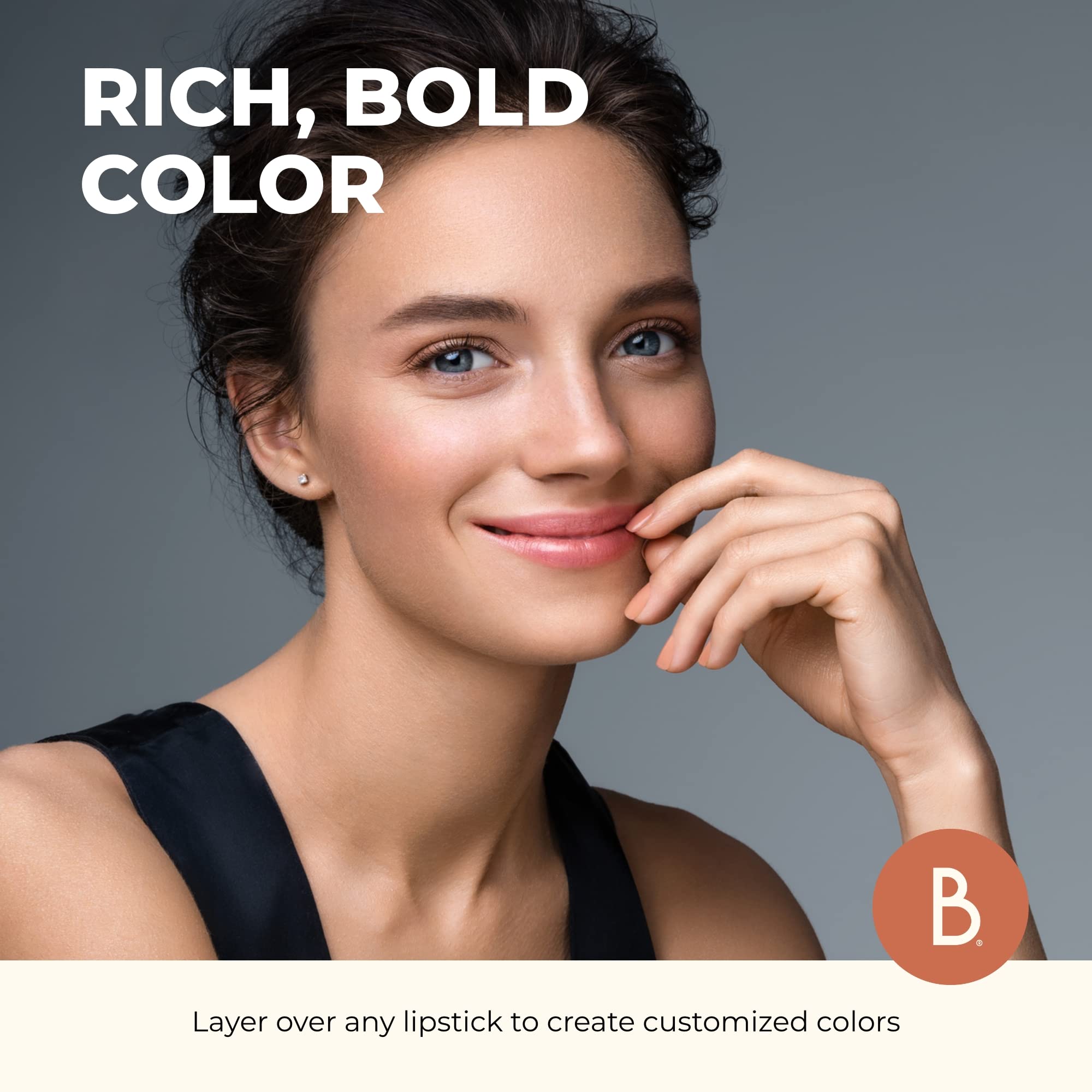 Beauty For Real Nudist Lip Gloss + Shine – Beige Nude Pink, Non-Sticky Plumping Gloss 0.15 fl oz