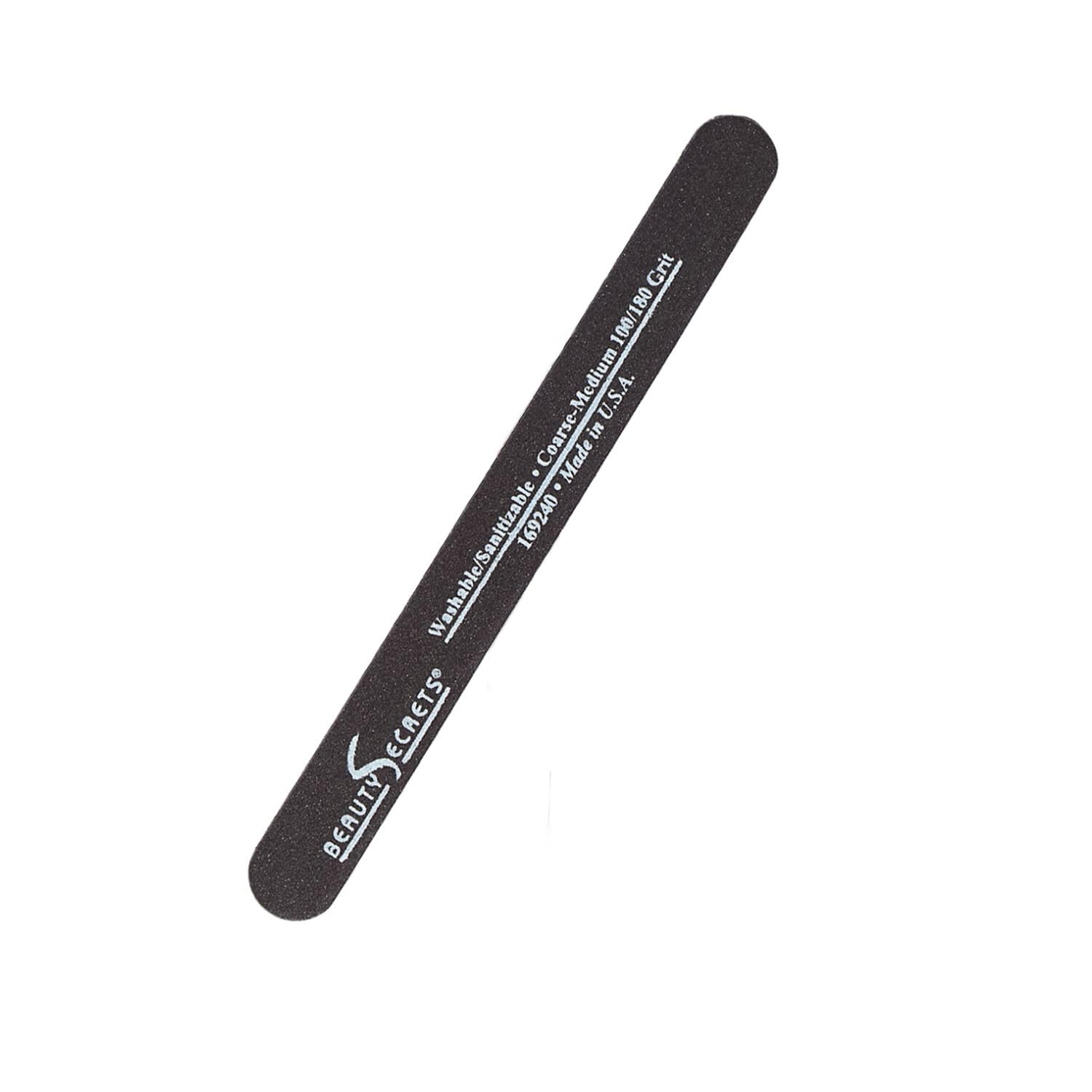Beauty Secrets Drip & Clog-Proof Nail Glue Bundle with Black Cushion Nail File (180/100 Grit) – 1 Pack