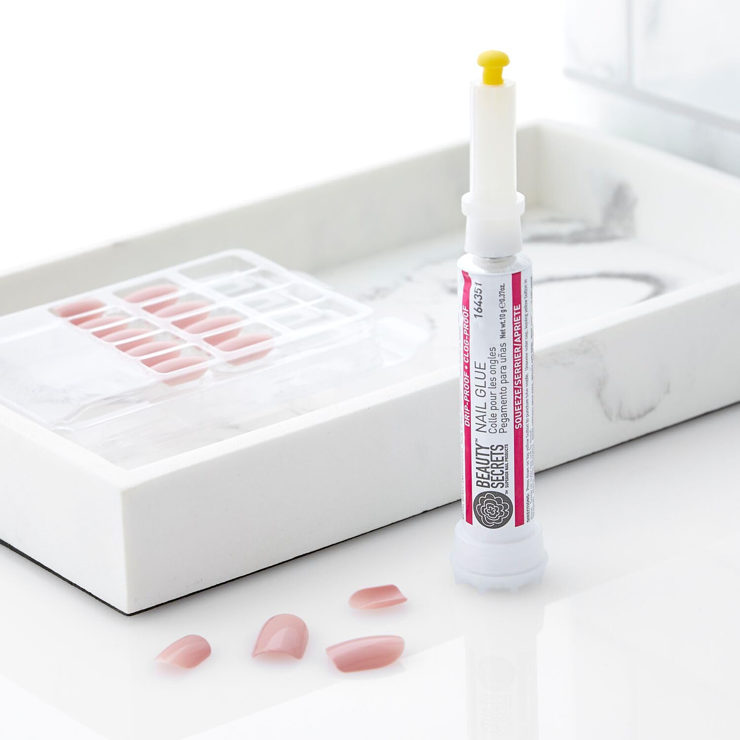 Beauty Secrets Nail Glue Drip & Clog Proof, 6 Pack | Quick-Dry Bond