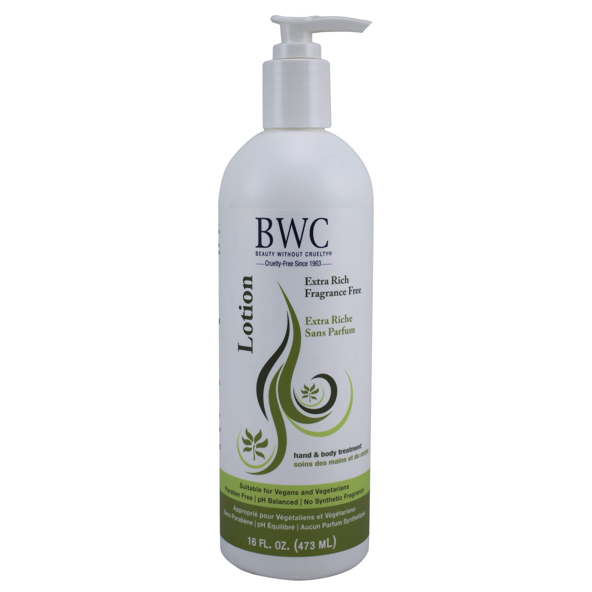Beauty Without Cruelty Extra Rich Fragrance Free Hand and Body Lotion - 16 fl oz | Vegan & Cruelty-Free