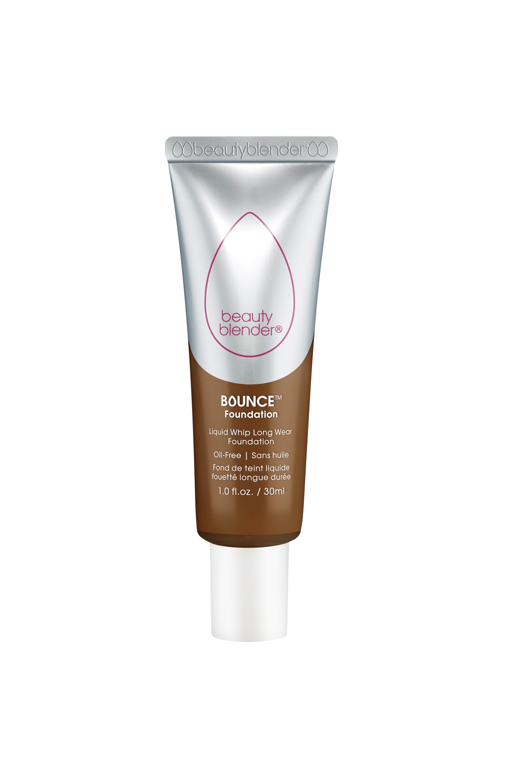 Beautyblender Bounce Liquid Whip Foundation — Full-Coverage Natural Matte, Oil-Free, 24H Wear (4.60 N Deep Caramel, Version 2.0)