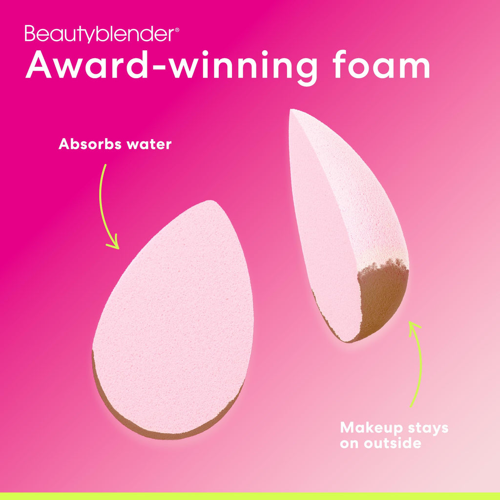 Beautyblender Bubblegum Sponge – Aqua-Activated Makeup Blender, Vegan & Cruelty-Free, Made in USA