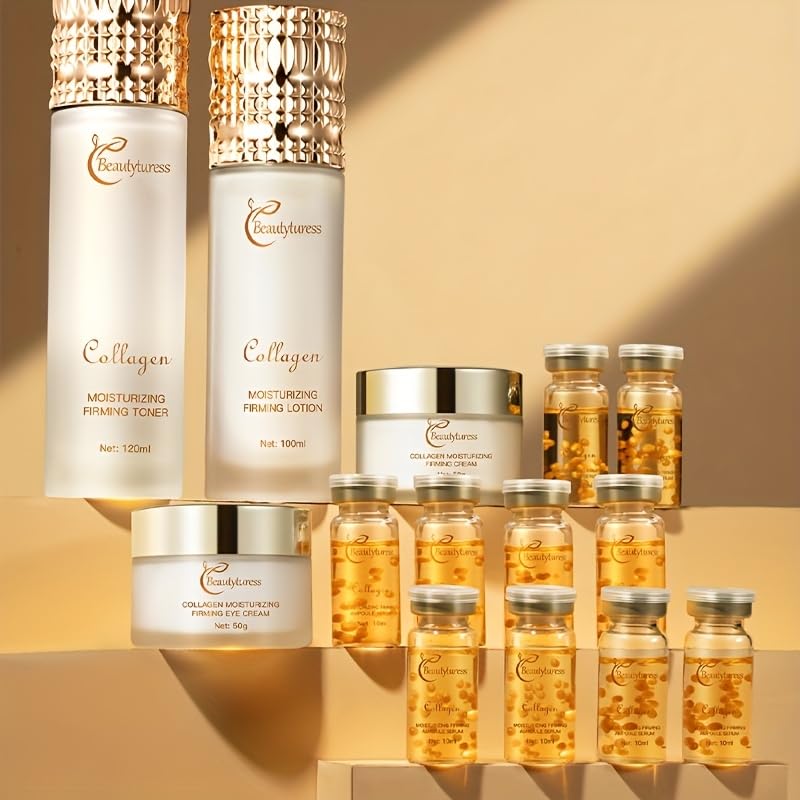 Beautyturess Anti-Aging Skincare Set with Snail Mucin & Collagen | Deep Moisturizing & Firming